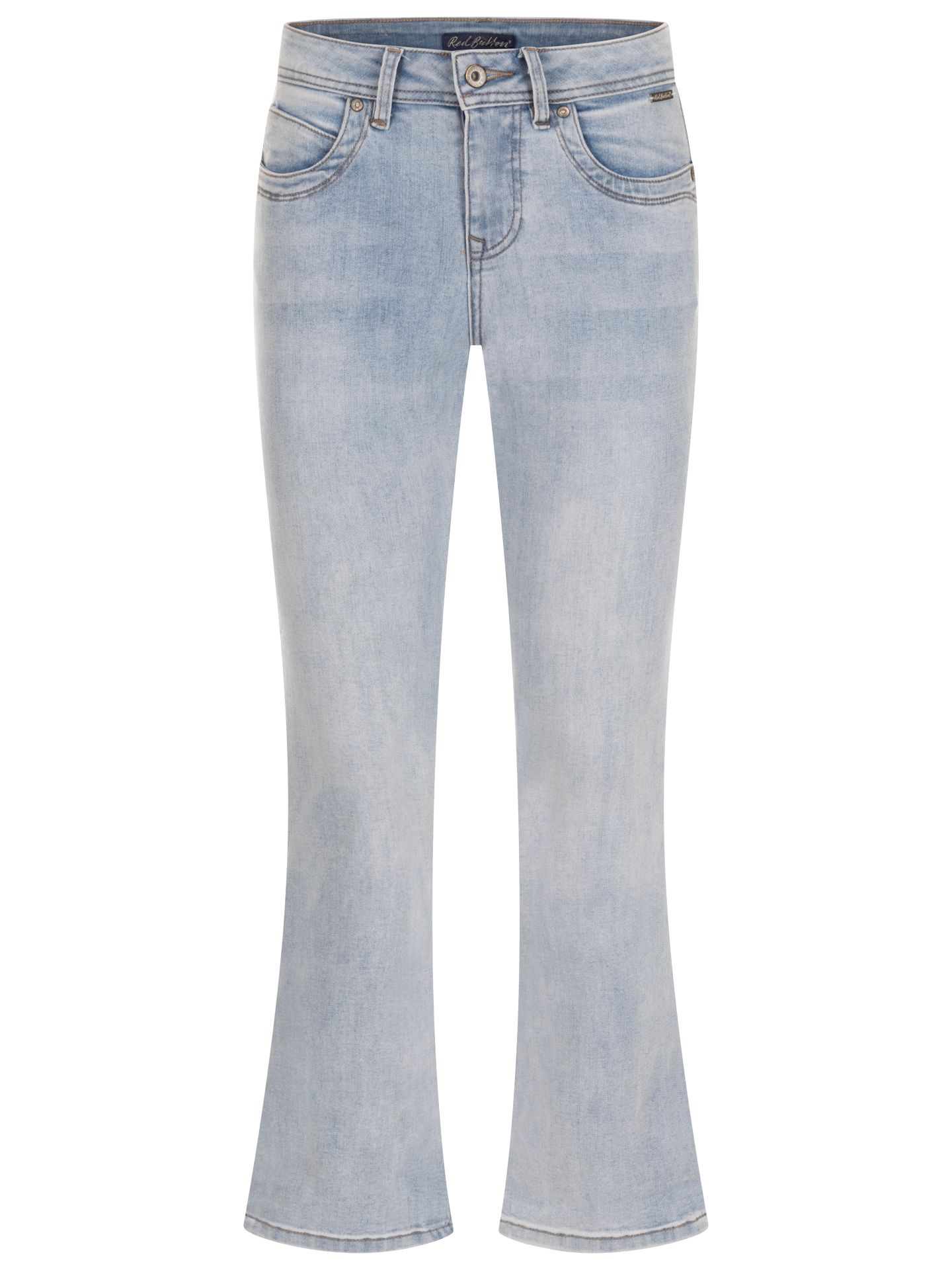 Red Button Flared Jeans Babette Blauw 00080390-500