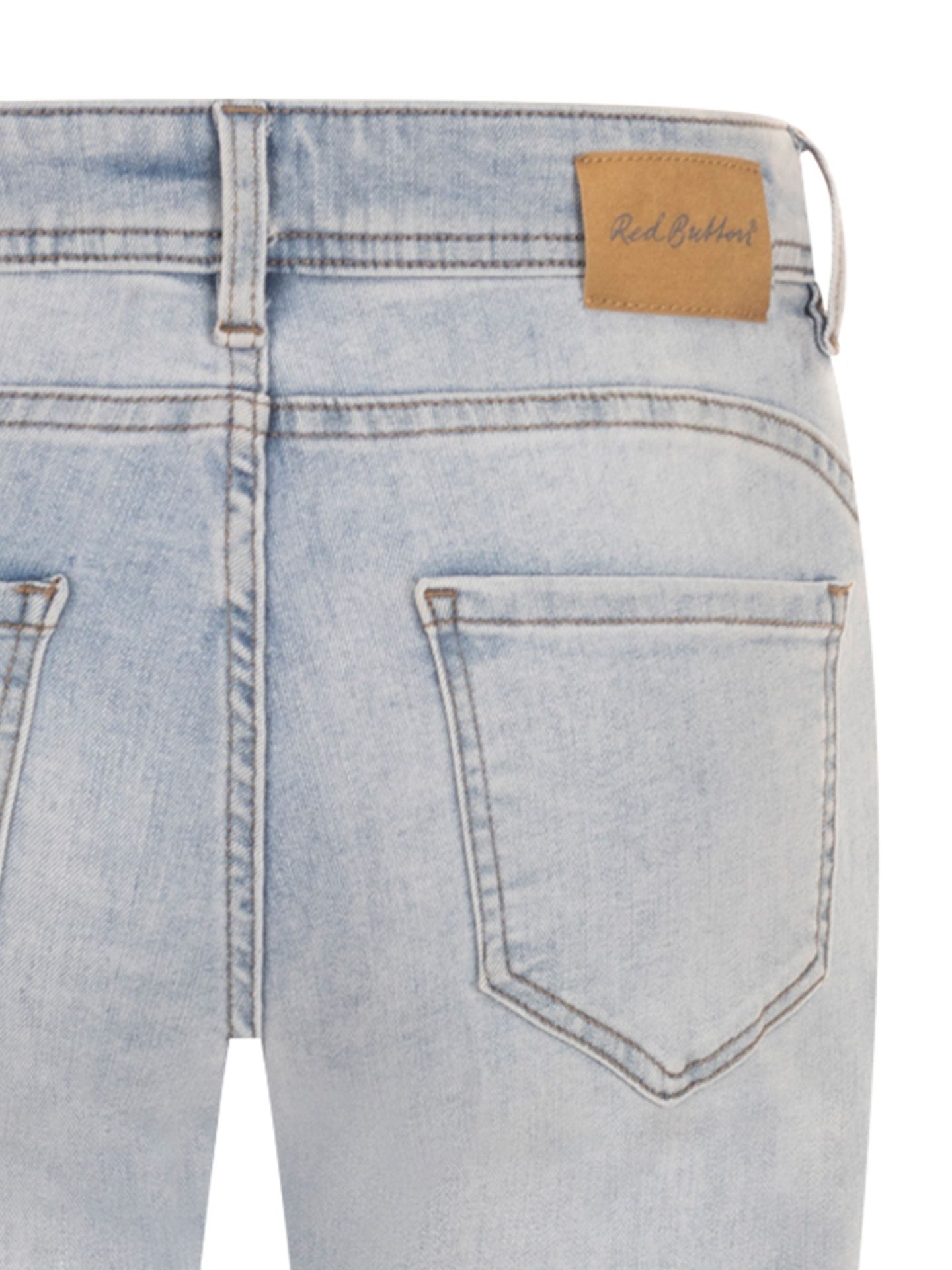 Red Button Flared Jeans Babette Blauw 00080390-500