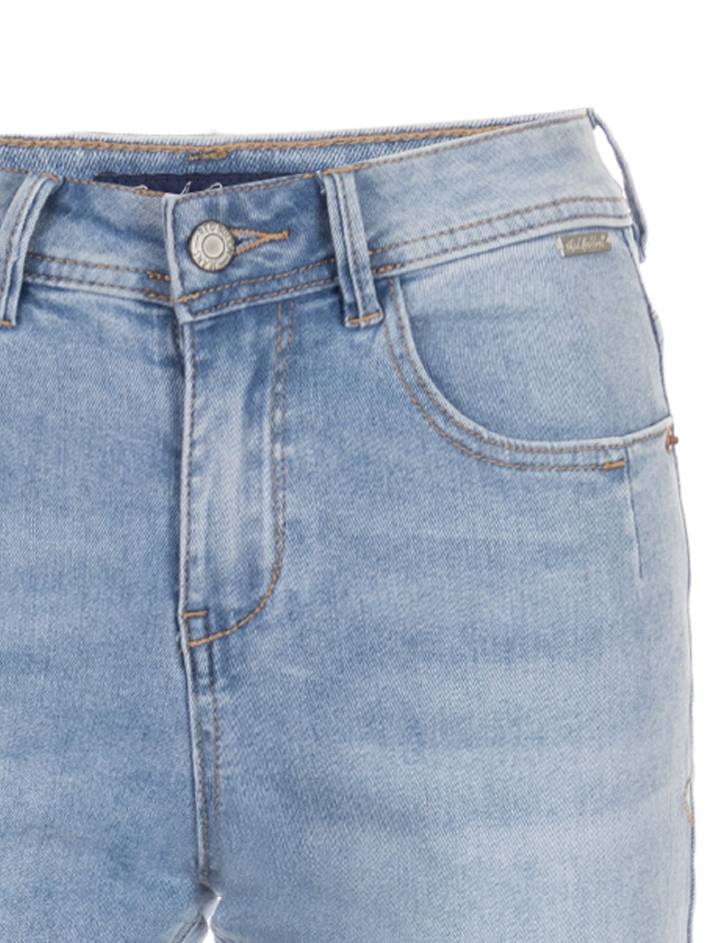 Red Button Wide Leg Jeans Colette Blauw 00080410-500