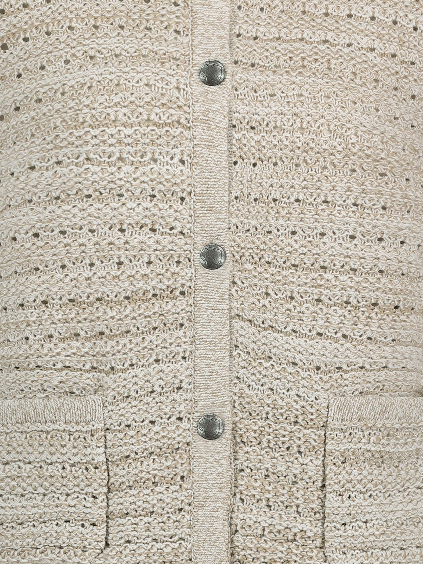 Red Button Vest Danelle Beige 00080416-5201