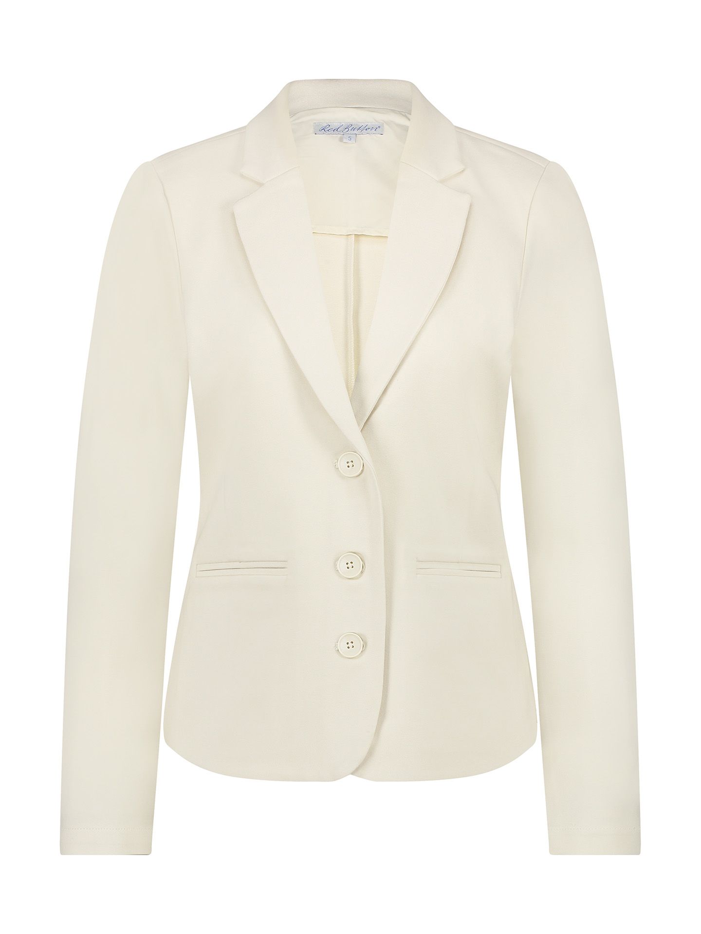 Red Button Blazer Babs Beige 00080433-5100