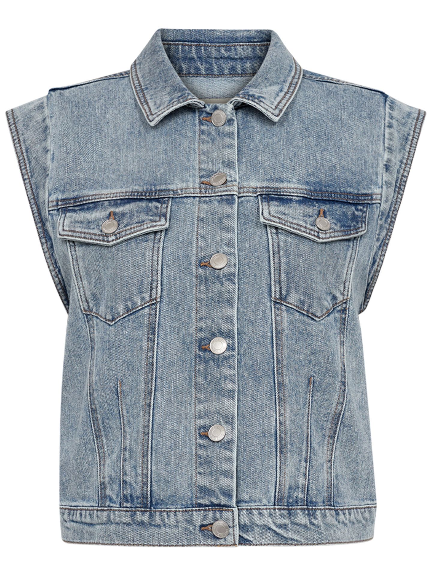 Freequent Gilet Bagger Blauw 00080688-500