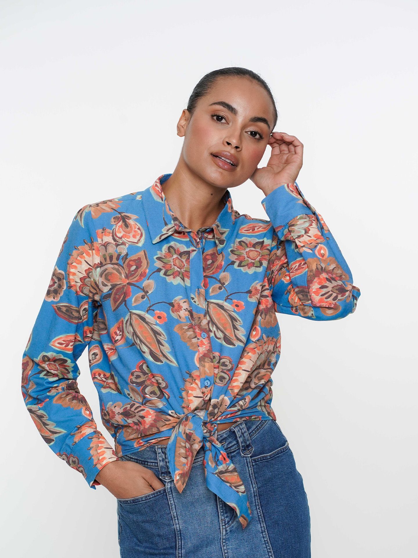 Geisha Blouse Bo Blauw 00080709-1410