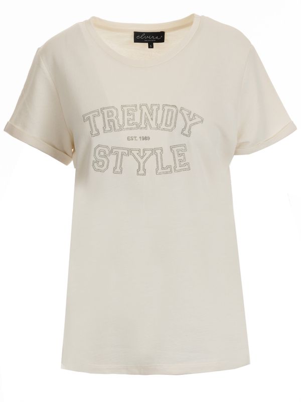 Elvira Collections T-shirt Trendy Beige 2900075645039