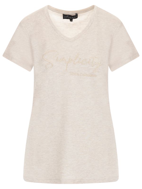 Elvira Collections T-shirt Simplicity Beige 2900075659050