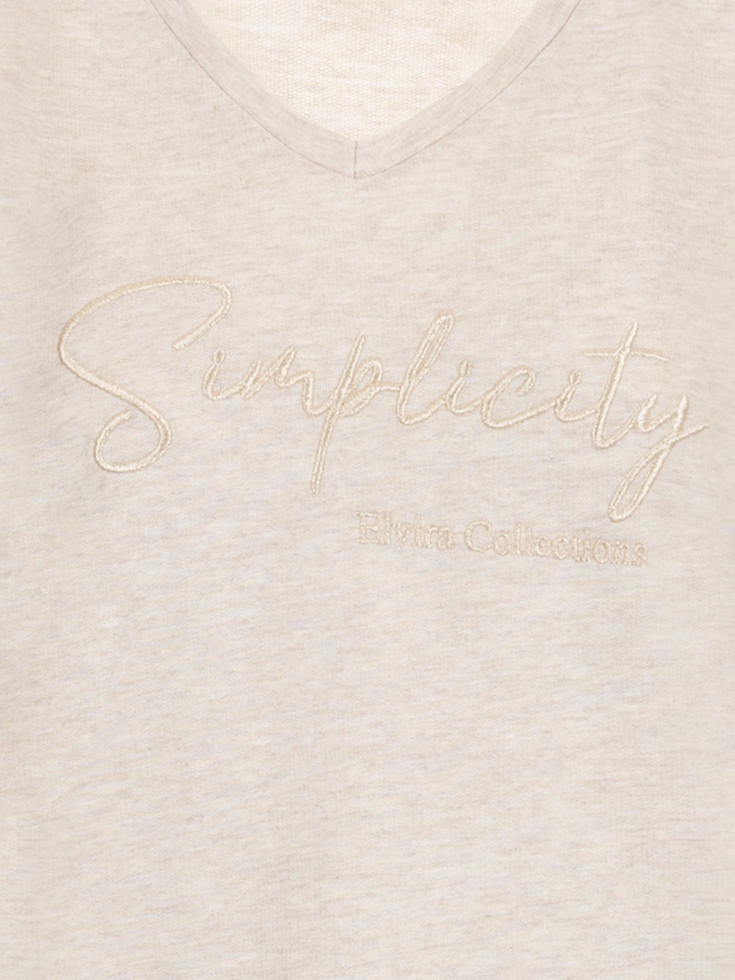 Elvira Collections T-shirt Simplicity Beige 00080769-5201