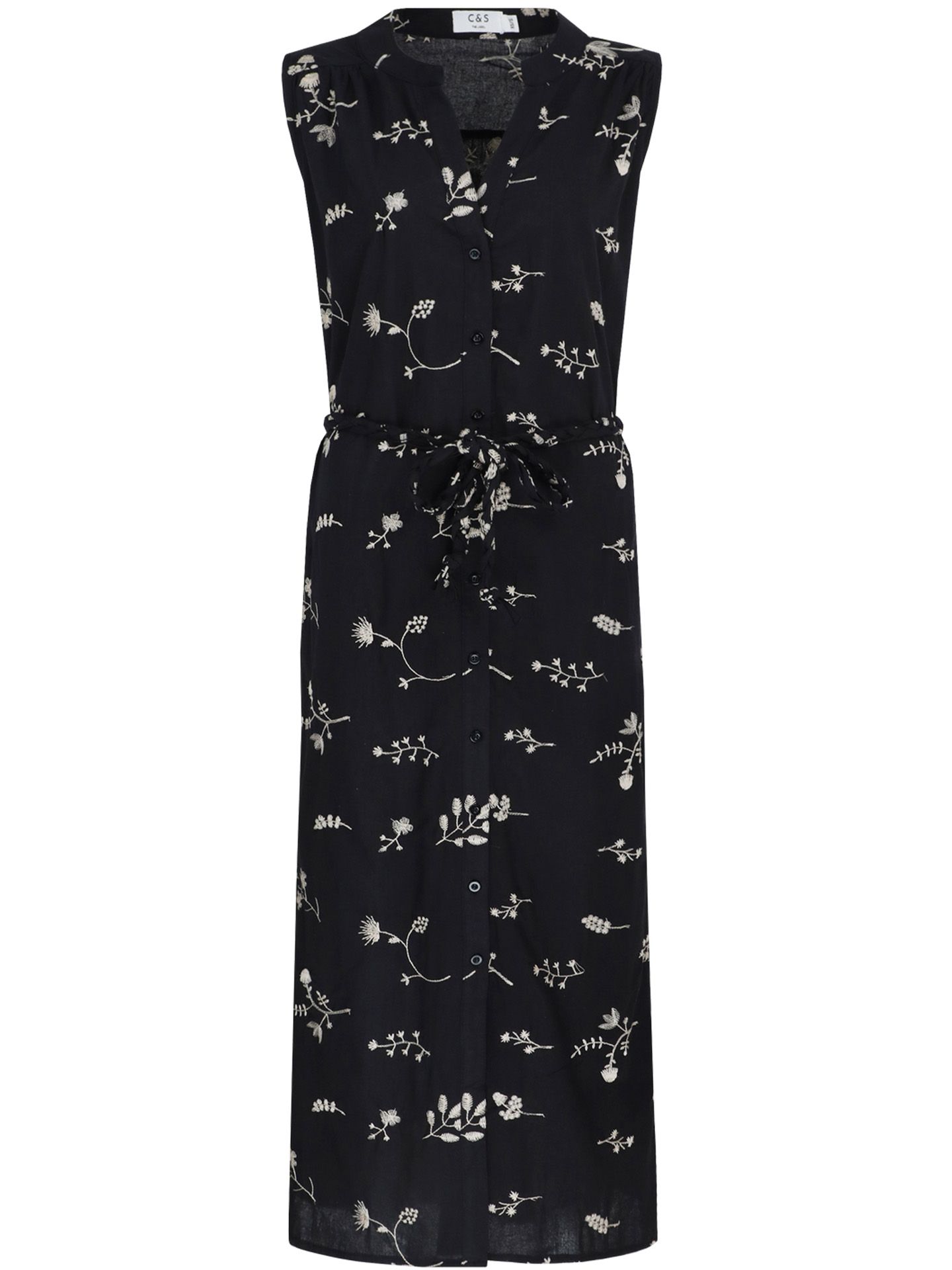 C&S The Label Jurk Sorrento Zwart 00080797-7500