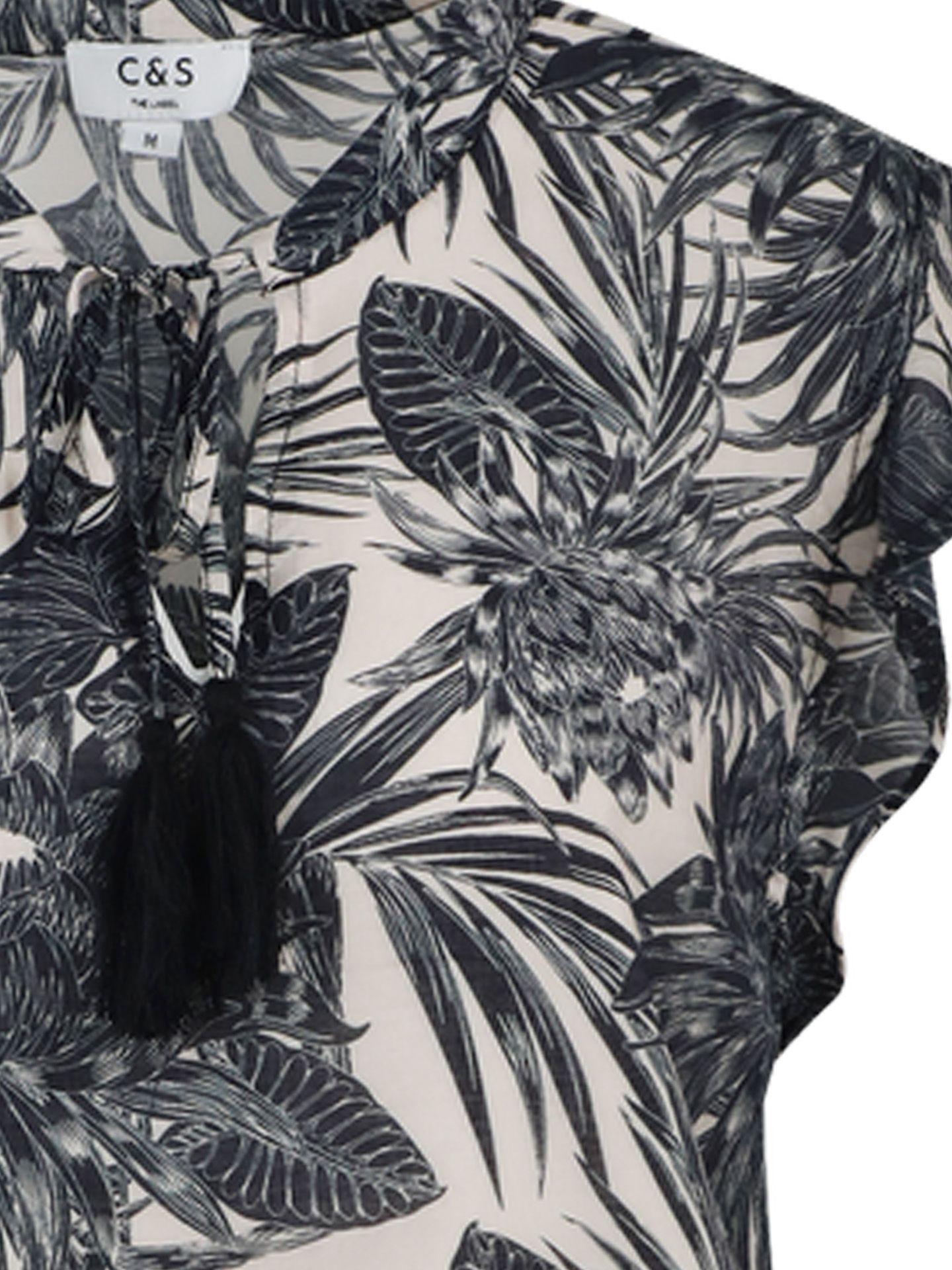 C&S The Label Blouse Denia Zwart 00080799-7500