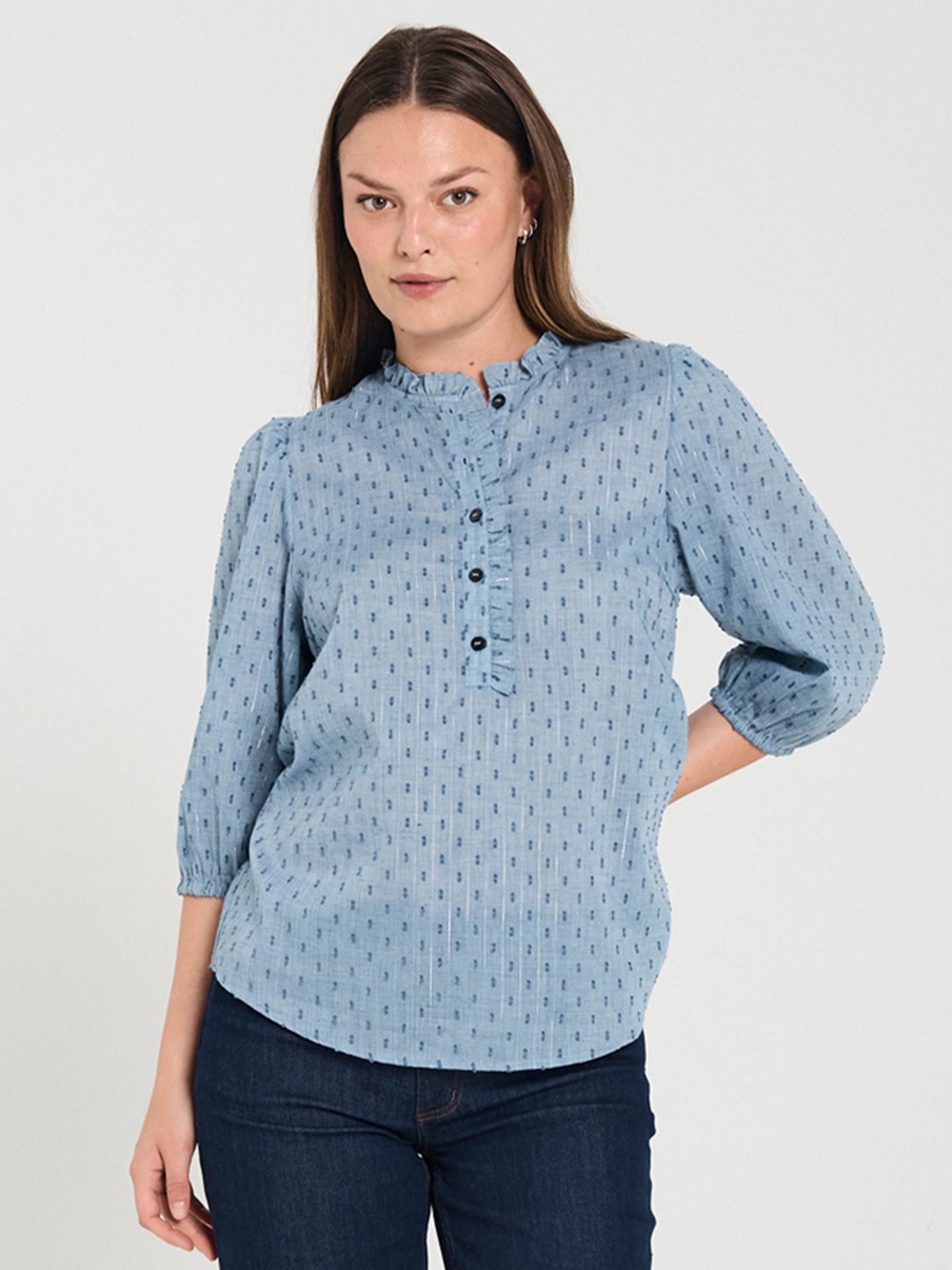 Freequent Blouse Dina Blauw 00080920-1350