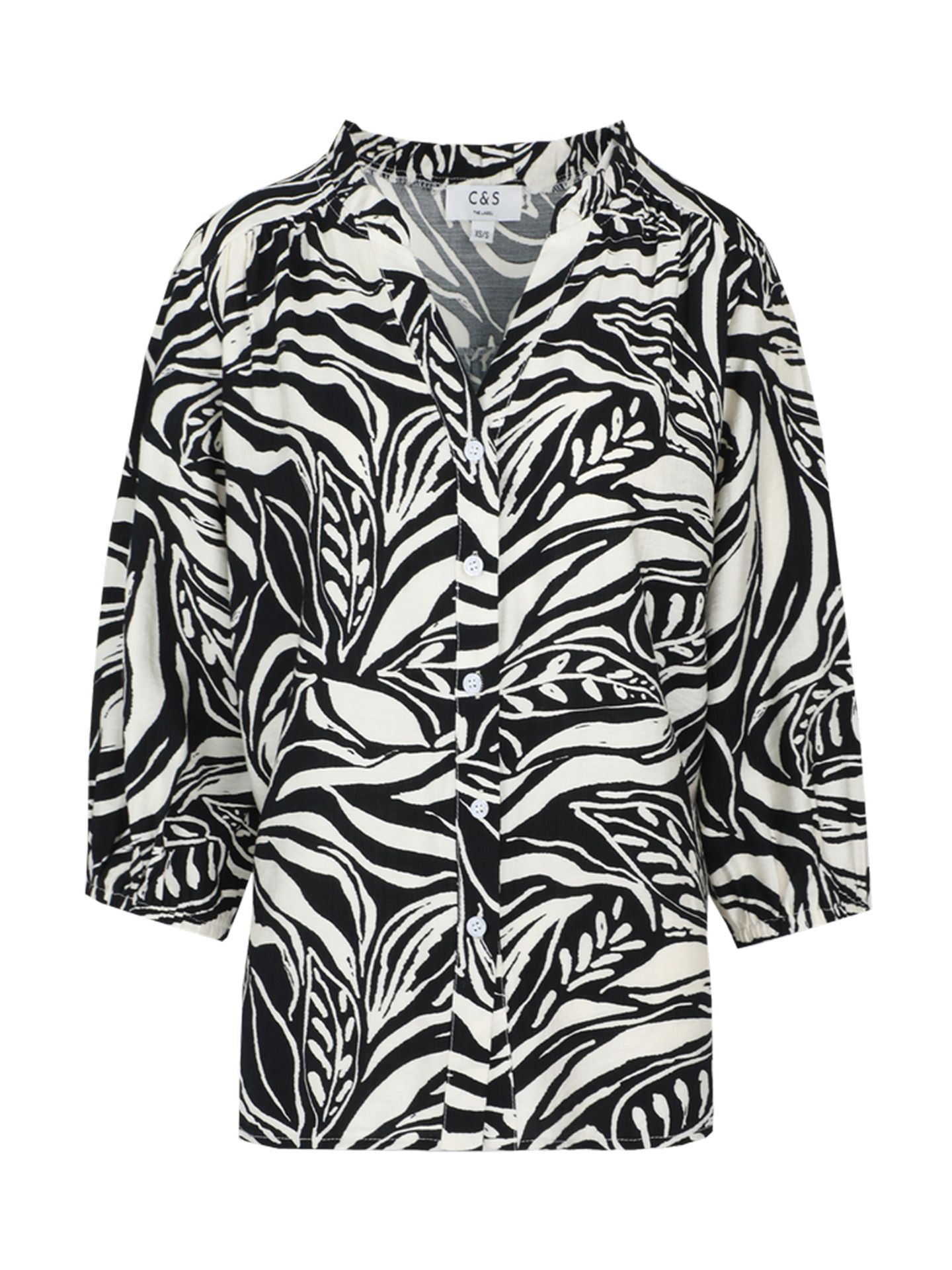 C&S The Label Blouse Emilia Zwart 00081085-7500