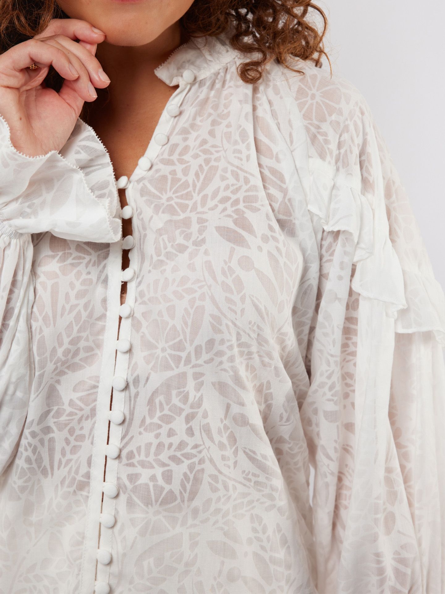 C&S The Label Blouse Amalee Off white 00081087-5050