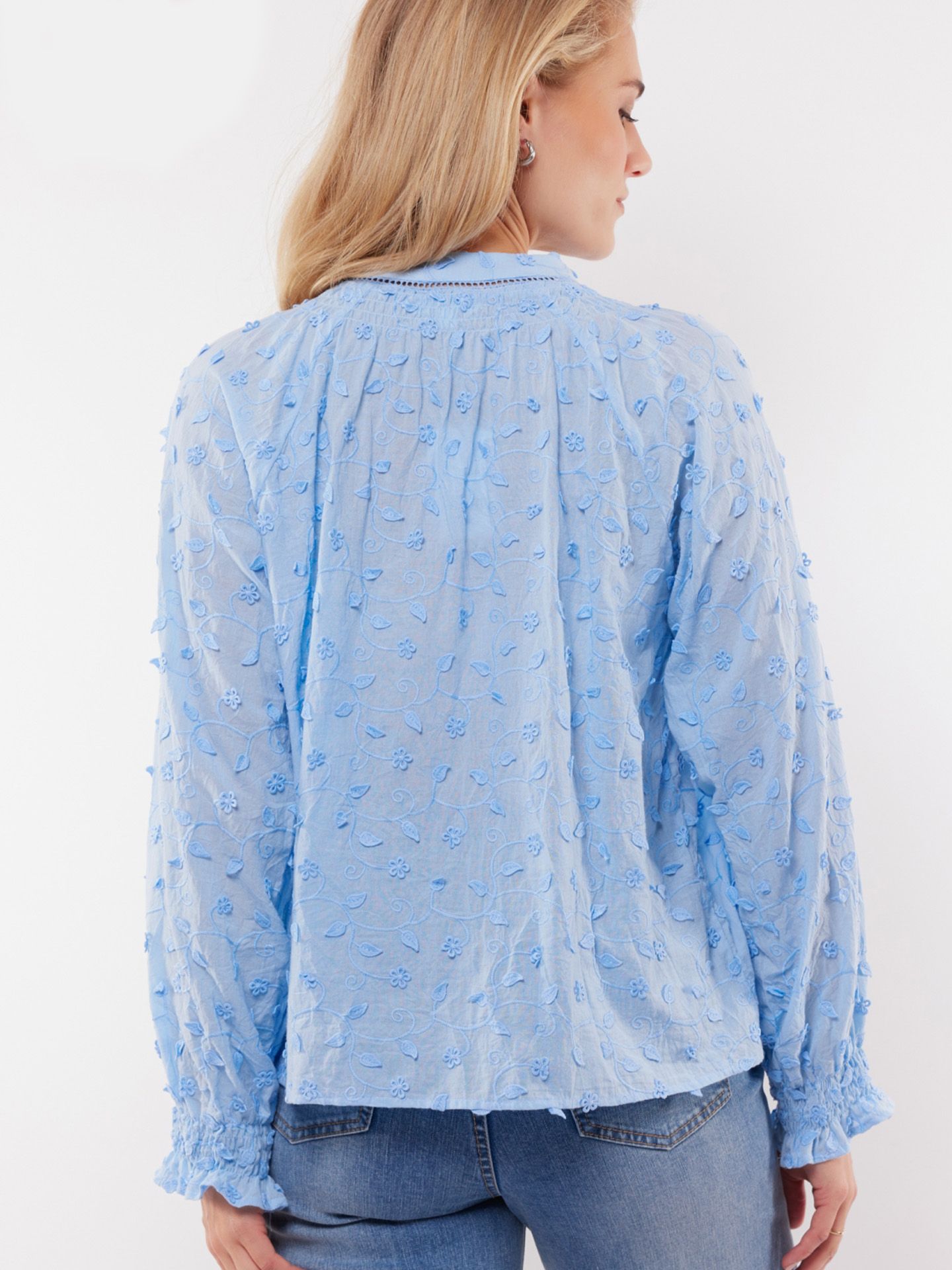 C&S The Label Blouse Aria Blauw 00081089-1600