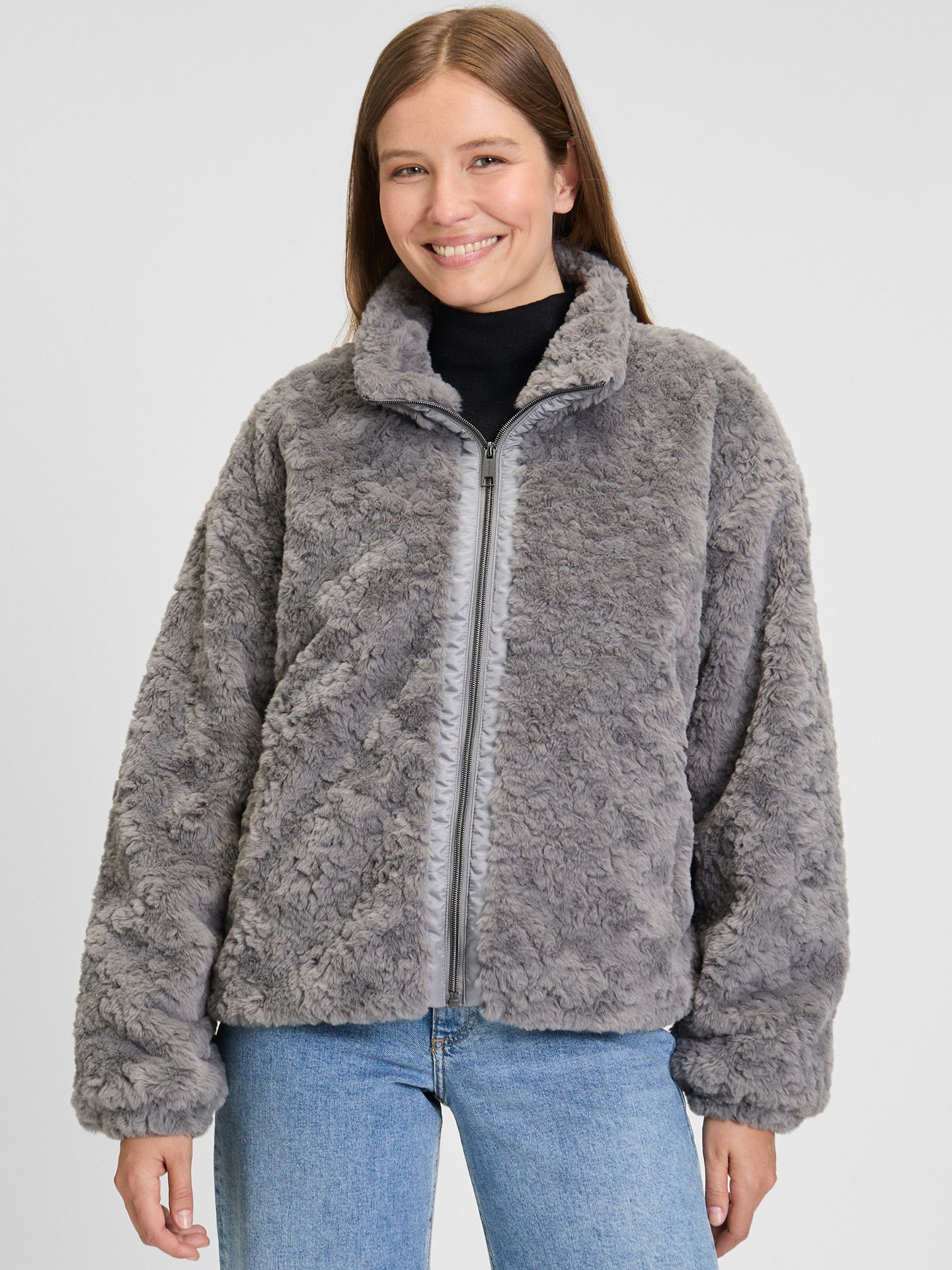 Covered Jas Cloë Grijs 00081097-7700