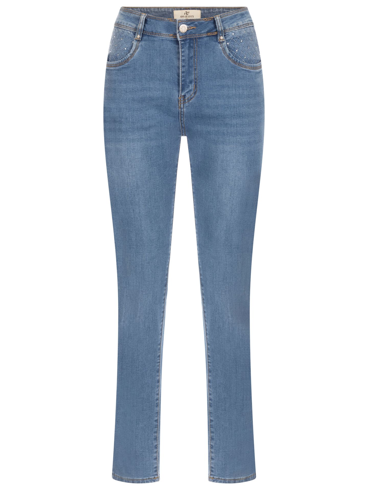 Norfy Jeans Strass Blauw 00081156-800