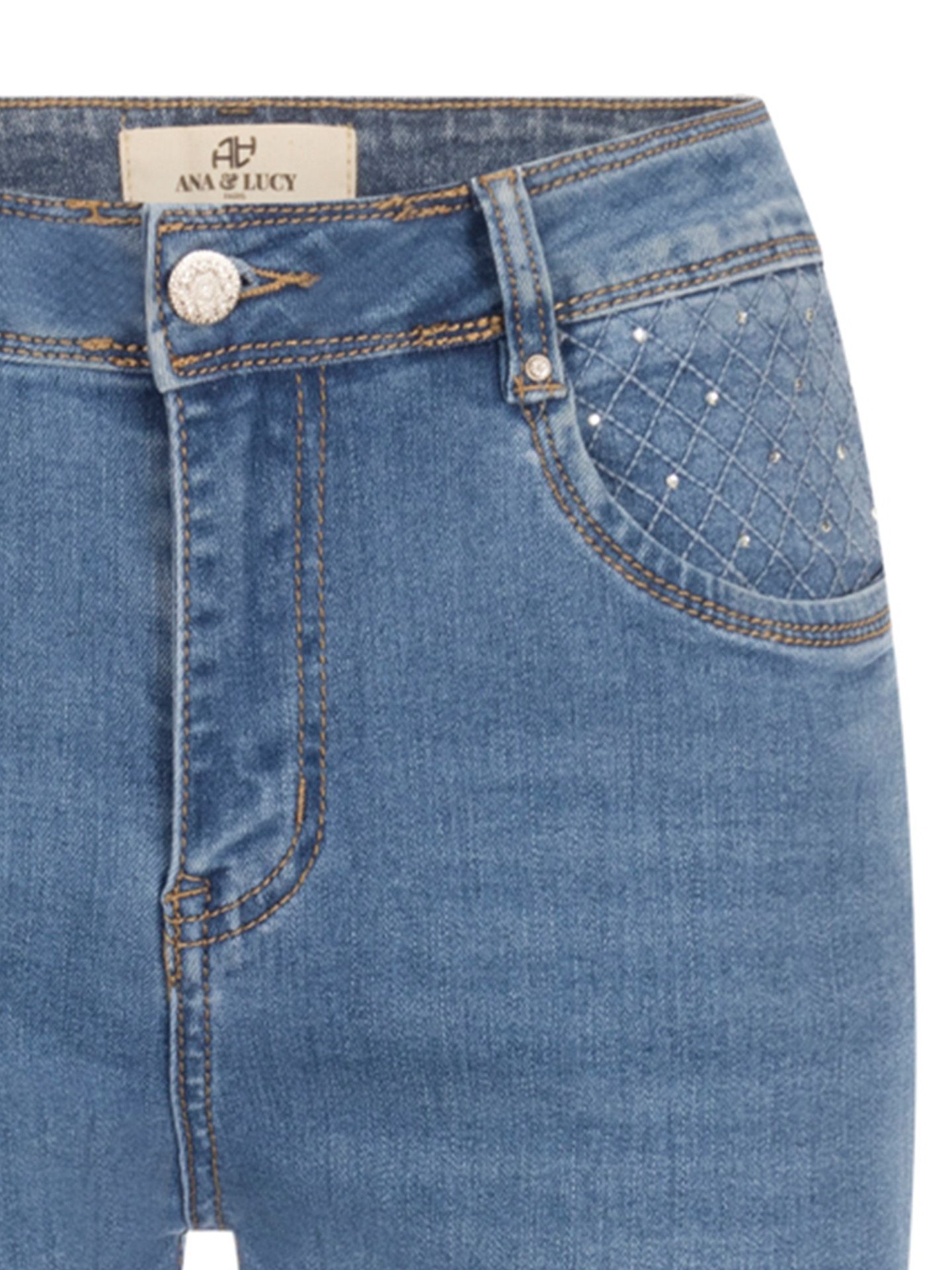 Norfy Jeans Strass Blauw 00081156-800