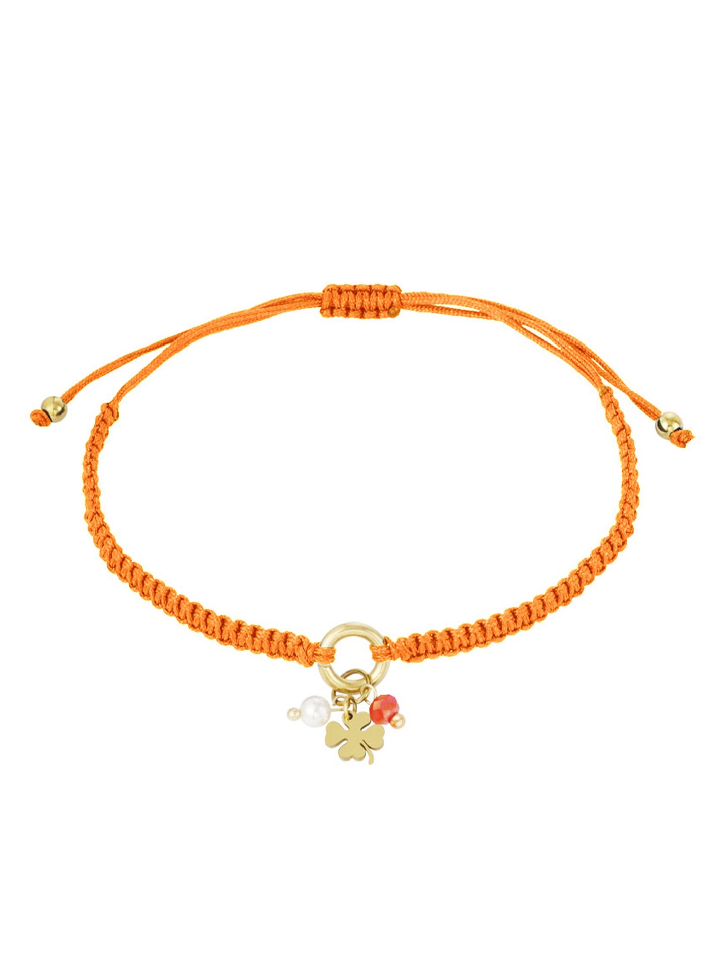 Schijvens mode Armband Demi Oranje 00081173-3200