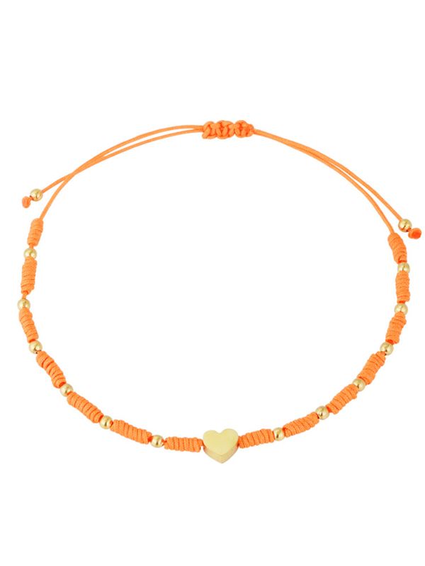 Schijvens mode Armband Loué Oranje 2900076275013