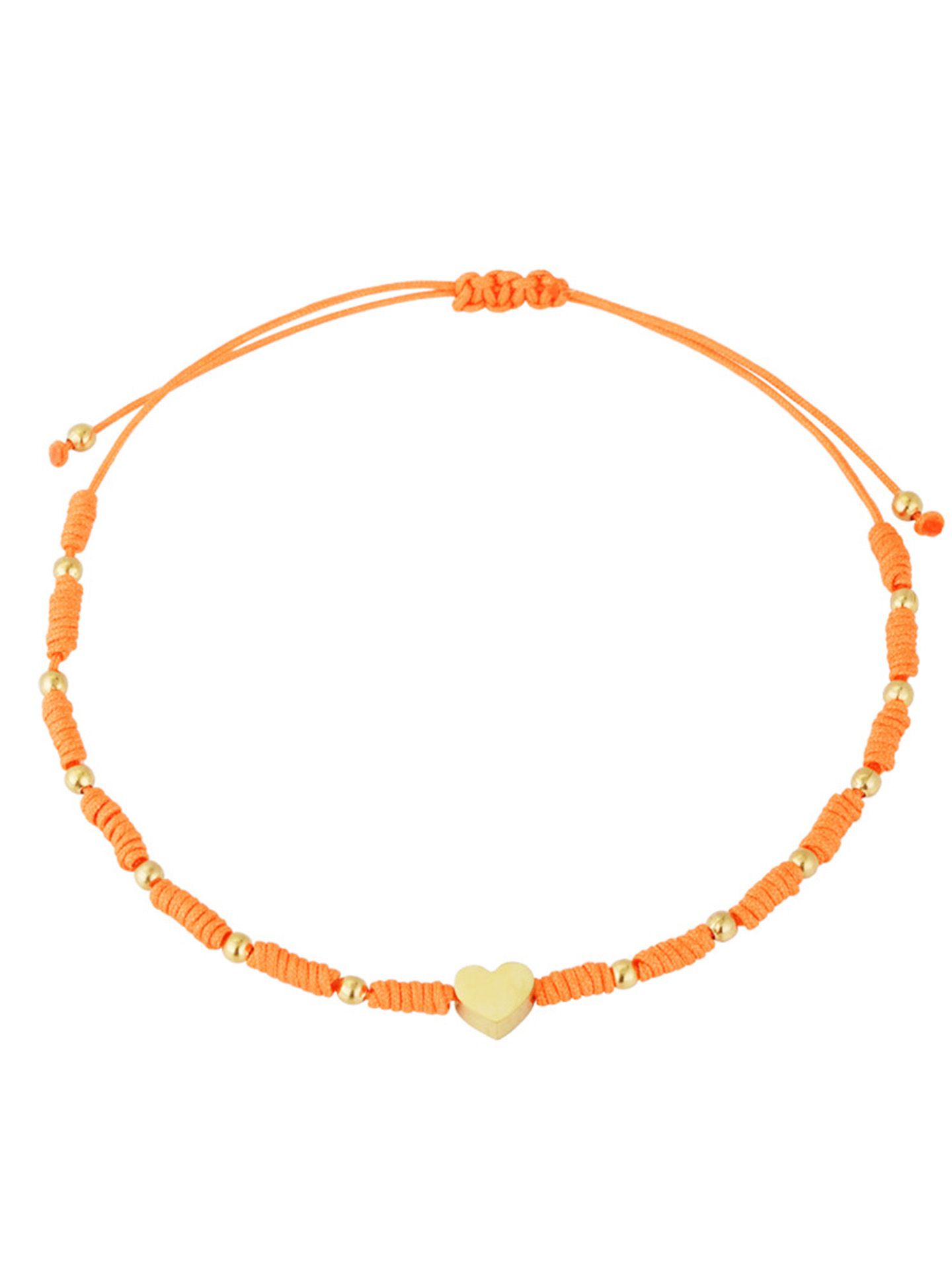 Schijvens mode Armband Loué Oranje 00081174-3200