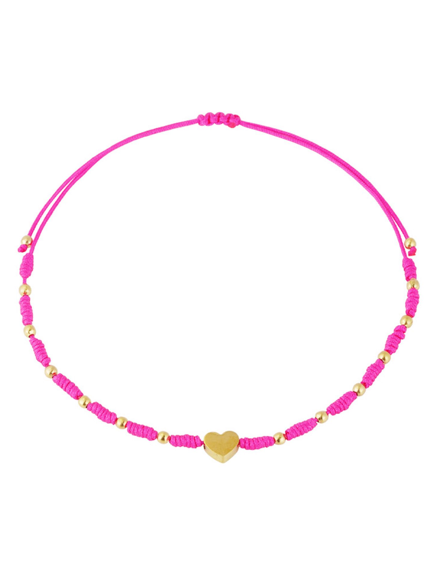 Schijvens mode Armband Loué Roze 00081174-4000