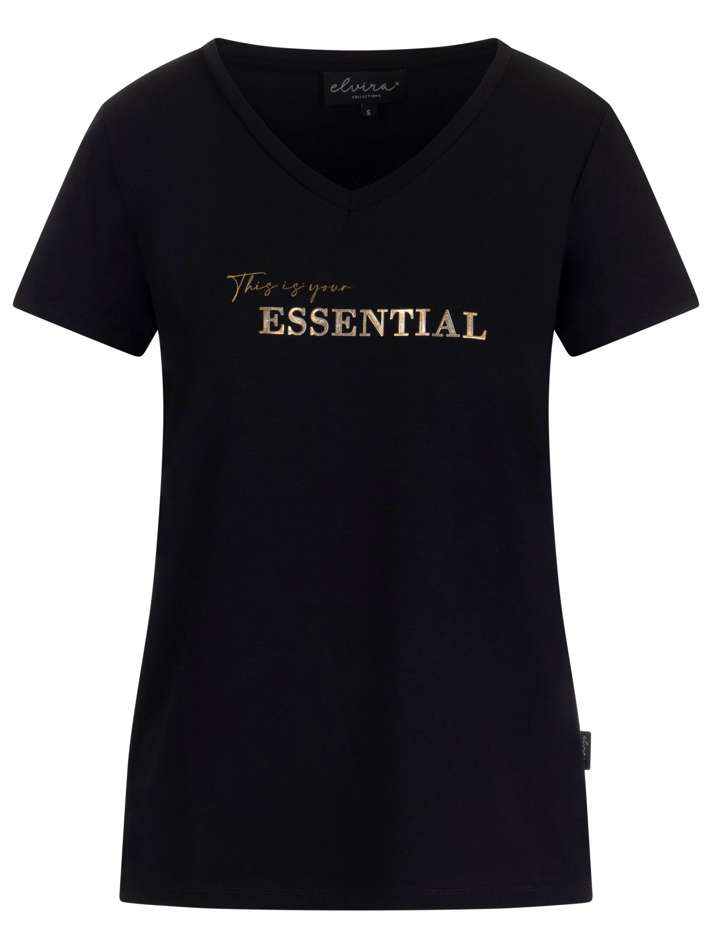 Elvira Collections T-shirt Essential Zwart 00081185-7500