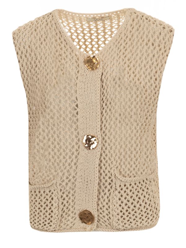 SAAR Gilet Tessa Beige 2900076304010