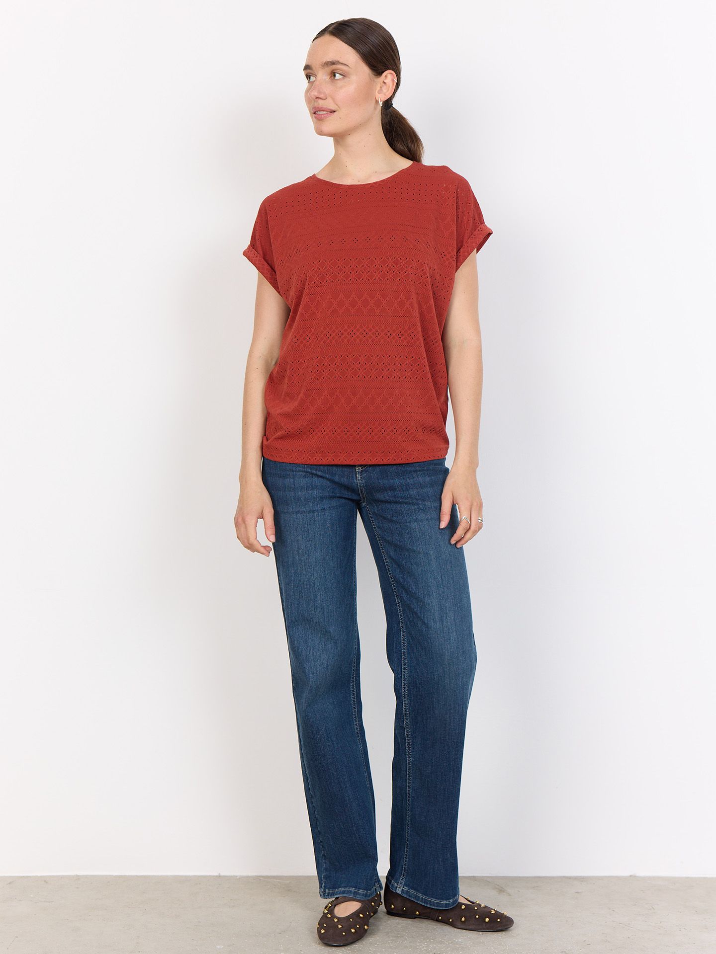 Soyaconcept Shirt Satine Rood 00081290-3350
