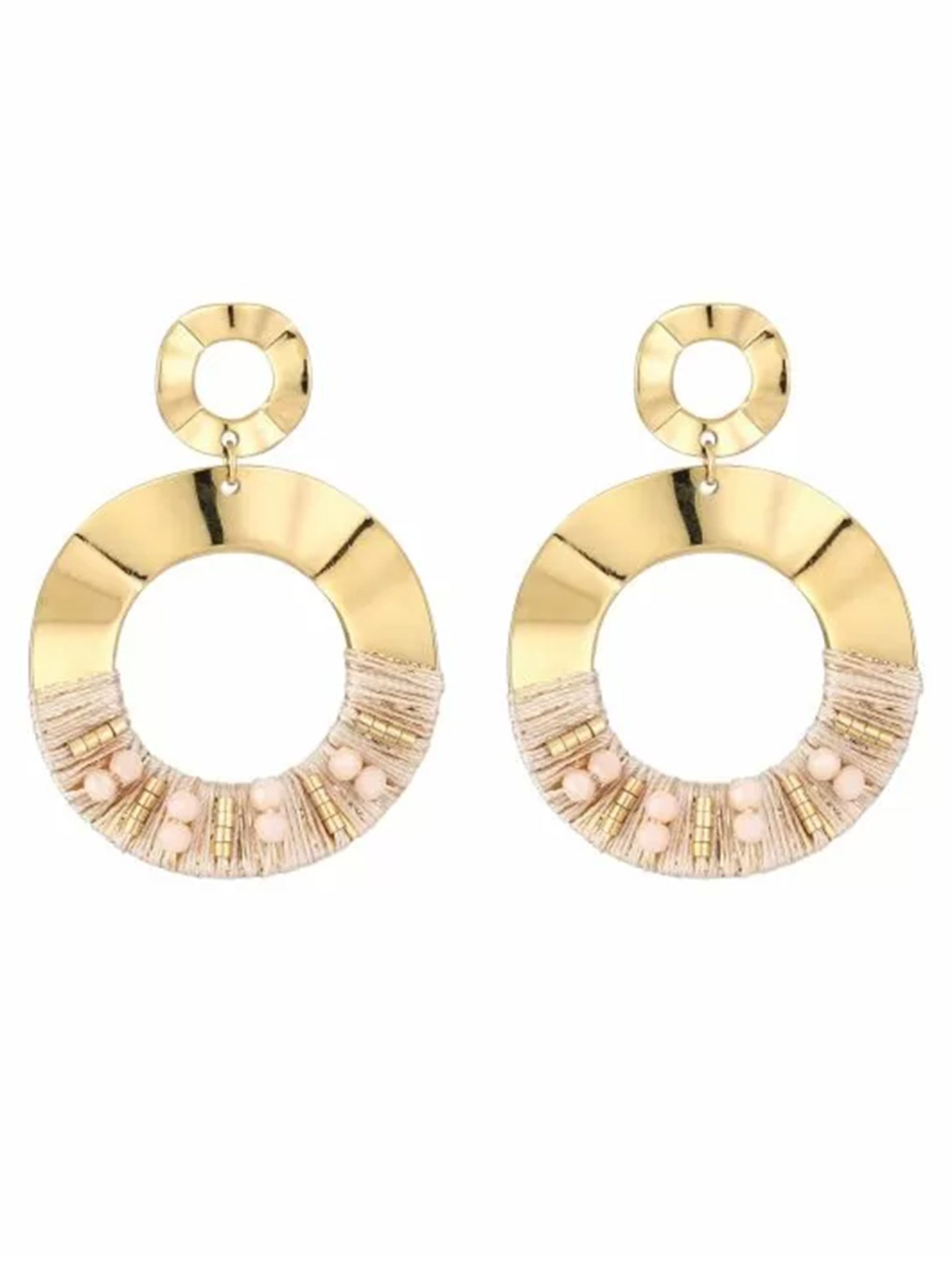 Schijvens mode Oorbellen Diane Beige 00081318-5200