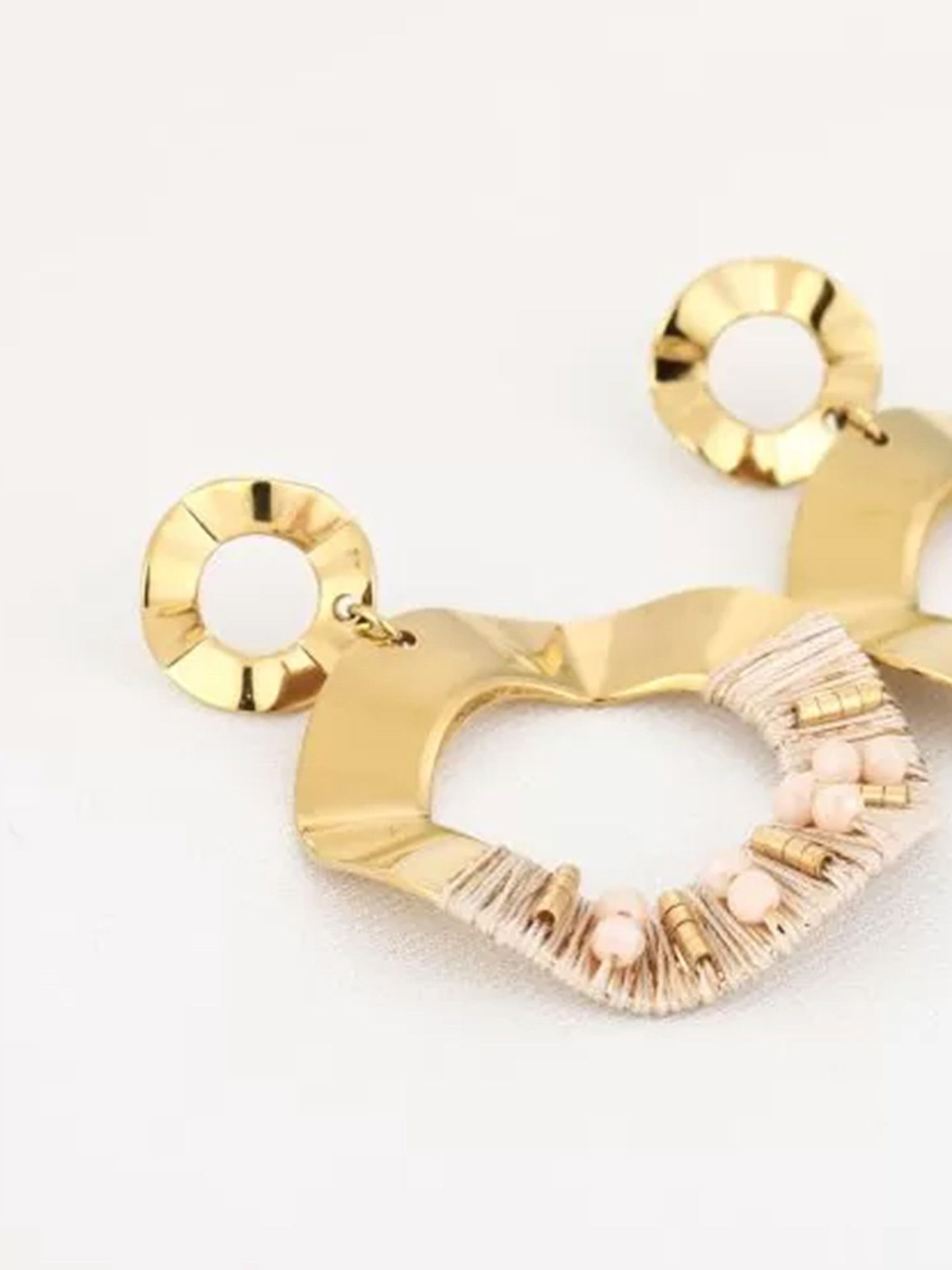 Schijvens mode Oorbellen Diane Beige 00081318-5200