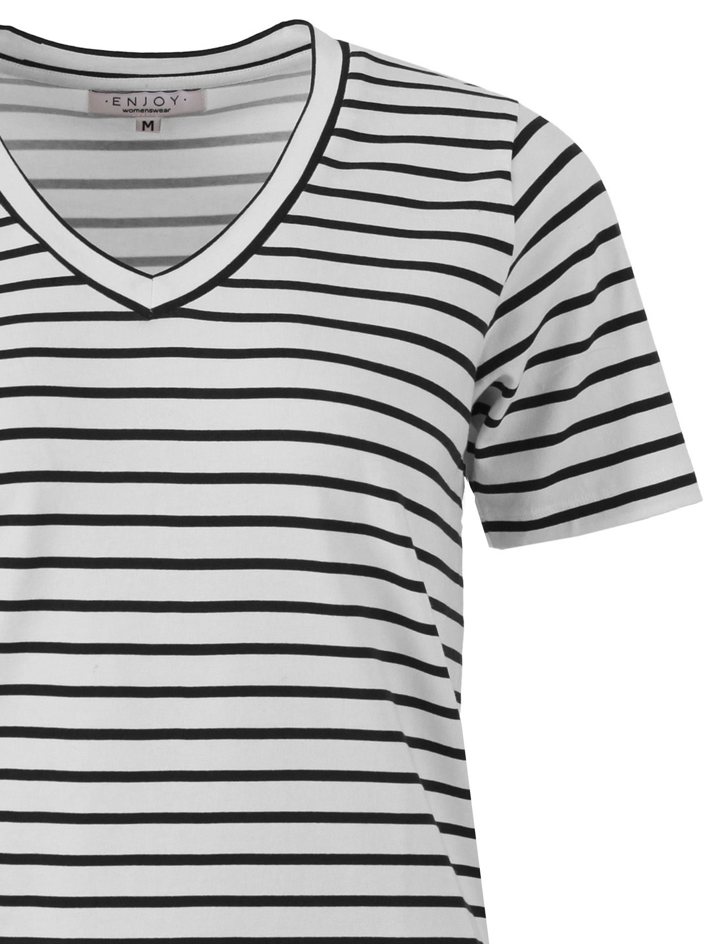 Enjoy Womenswear T-shirt Riki Zwart 00081355-7500