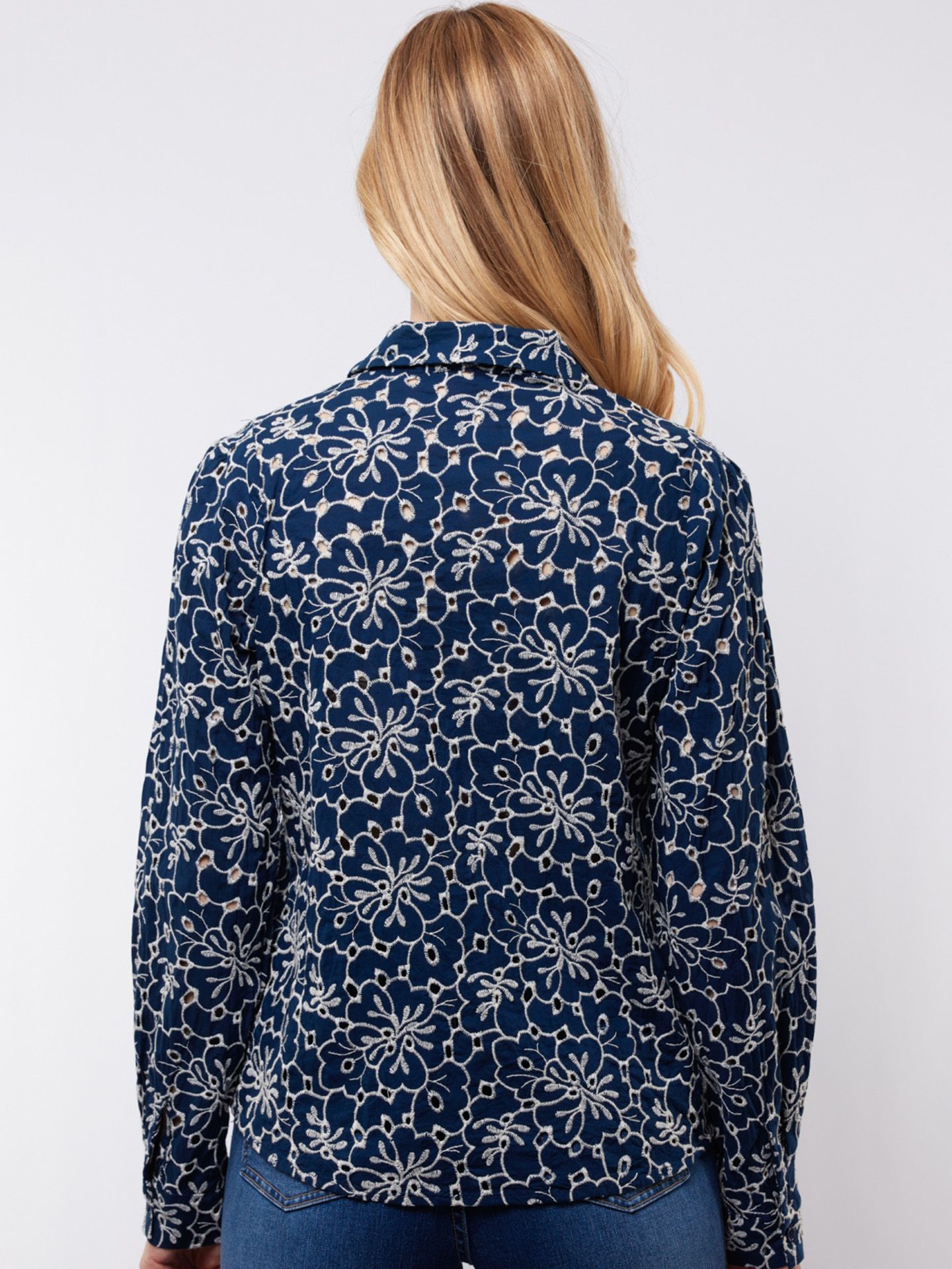 C&S The Label Blouse Louisa Blauw 00081366-1500