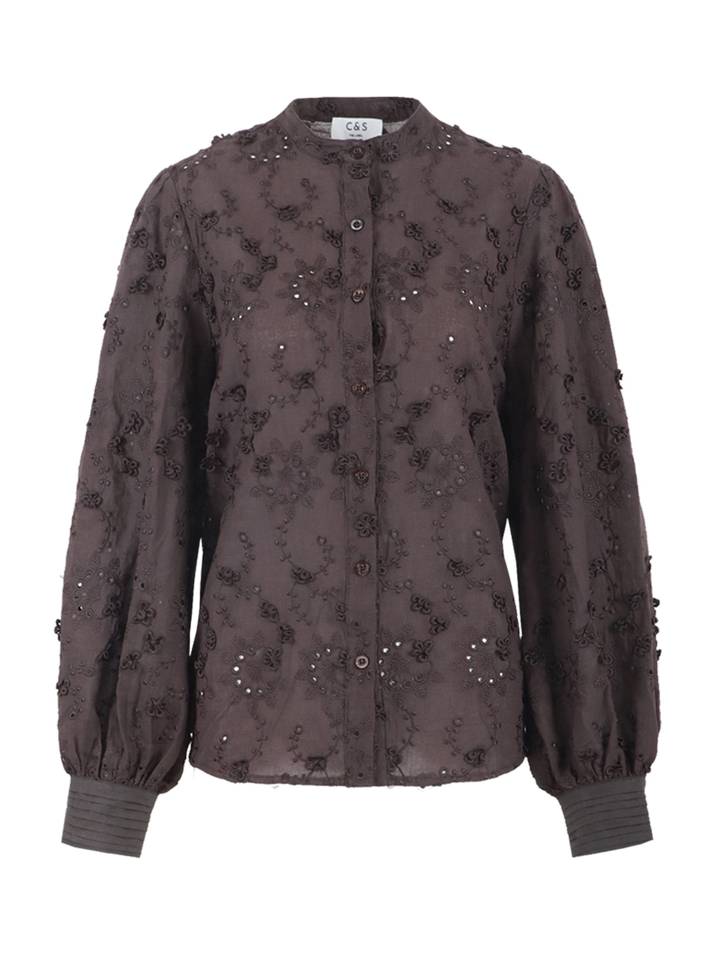 C&S The Label Blouse Lola Bruin 00081367-5801