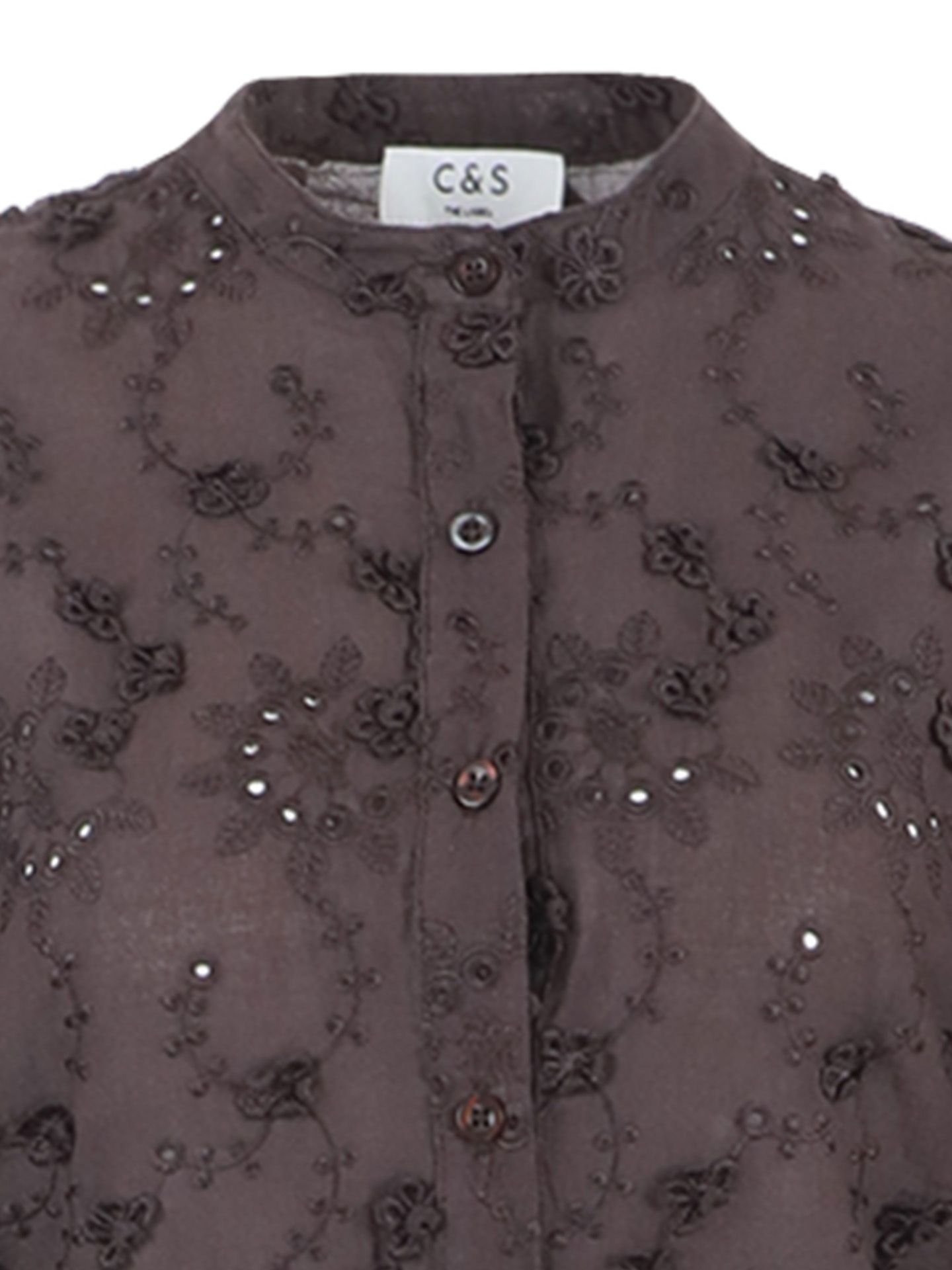 C&S The Label Blouse Lola Bruin 00081367-5801