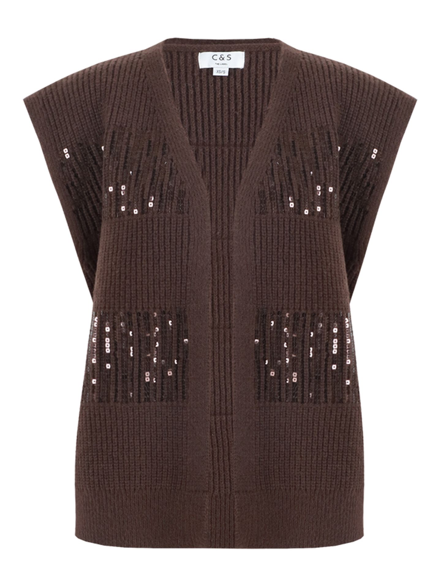 C&S The Label Gilet Vivian Bruin 2900076574116