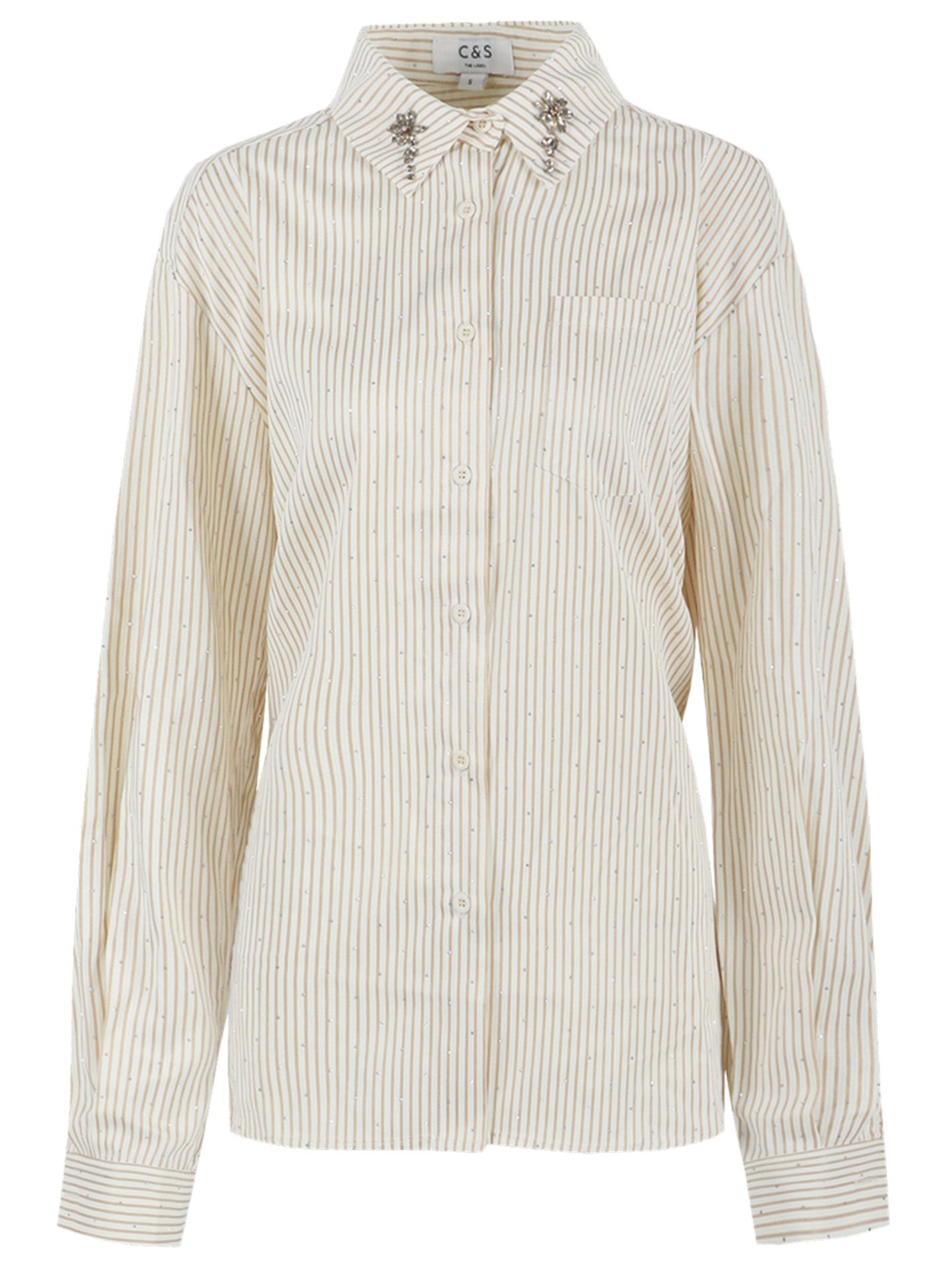 C&S The Label Blouse Lylith Camel 00081374-5300