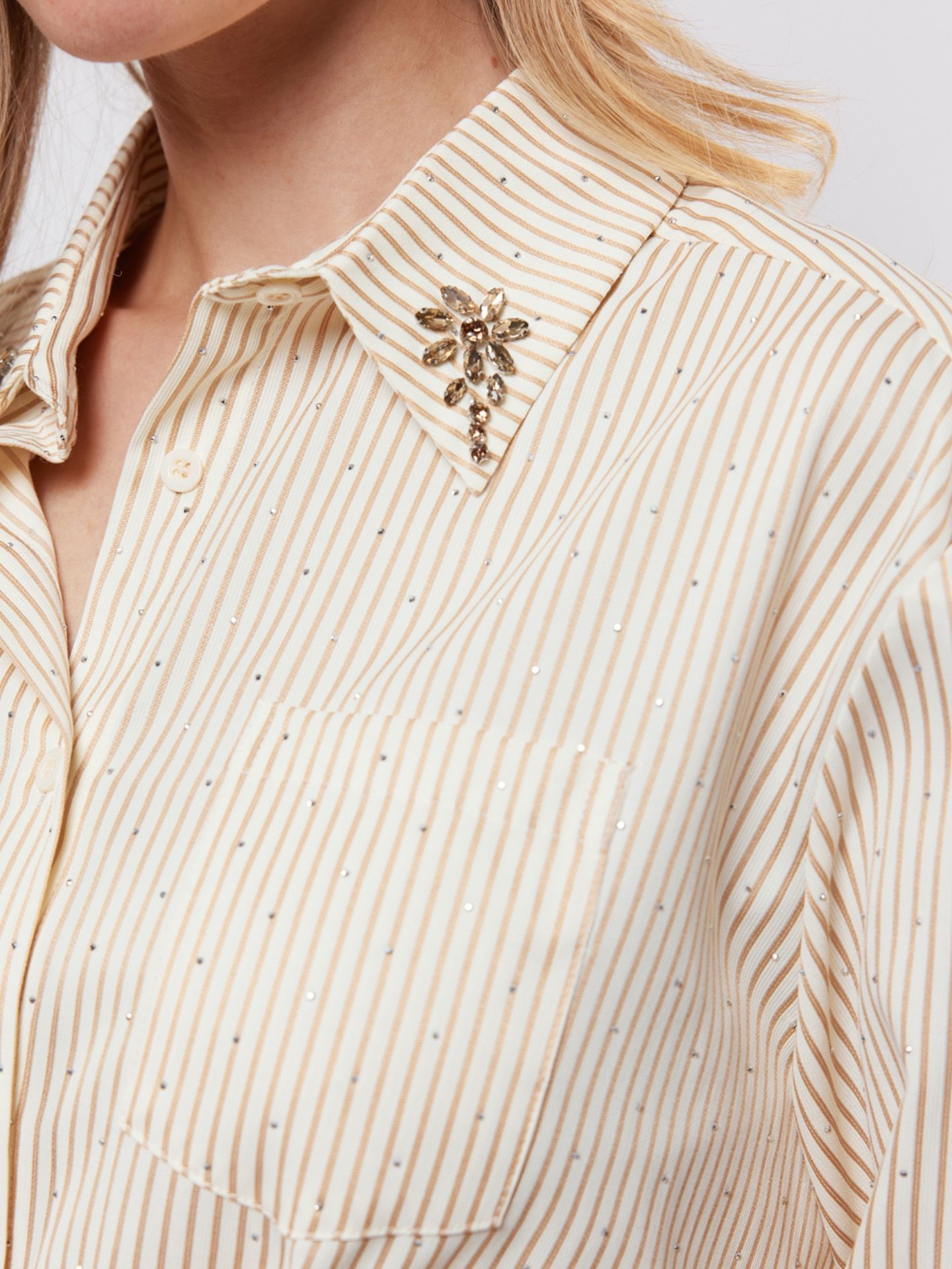 C&S The Label Blouse Lylith Camel 00081374-5300