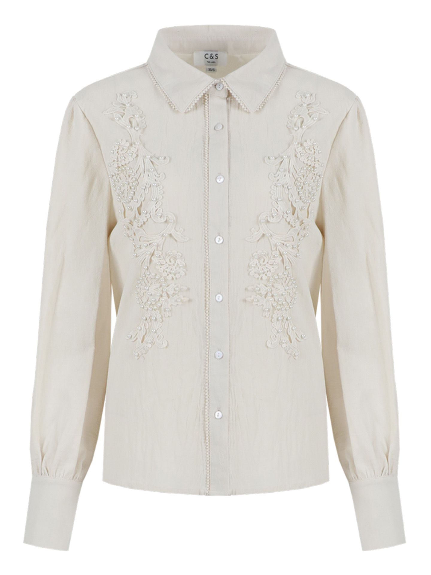 C&S The Label Blouse Linsey Beige 00081375-5200