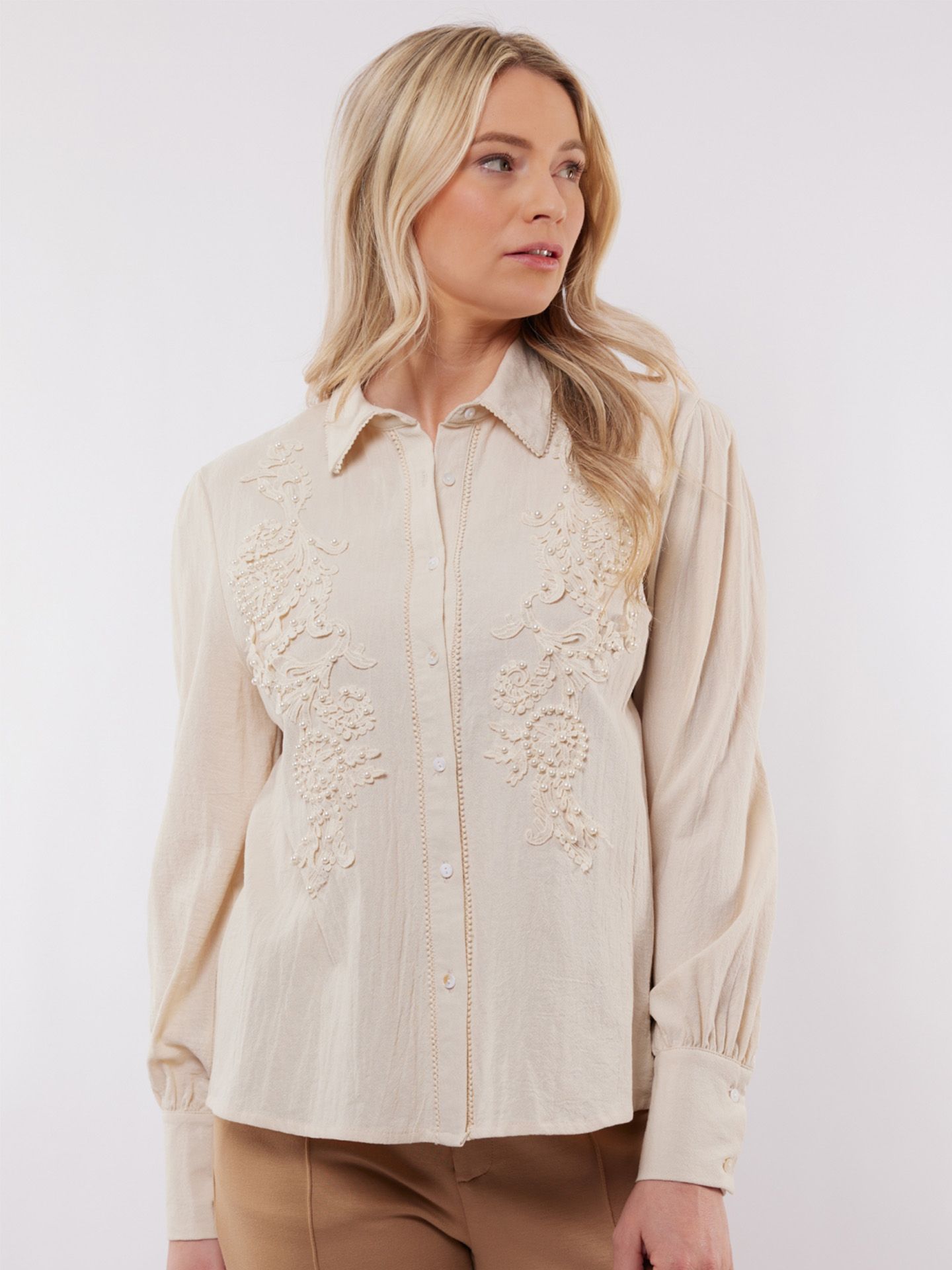 C&S The Label Blouse Linsey Beige 00081375-5200
