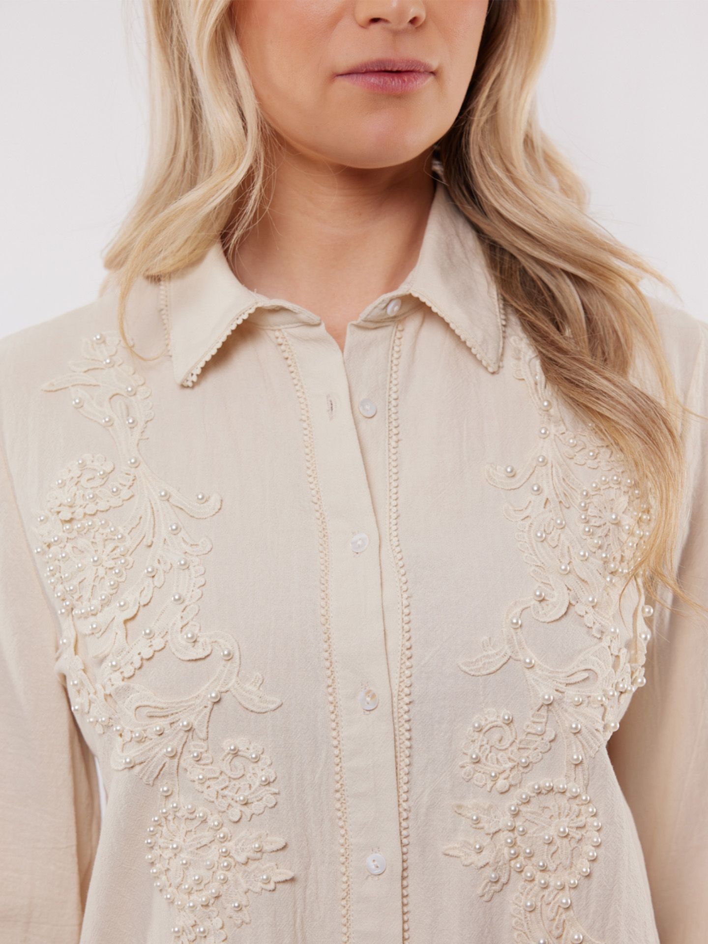C&S The Label Blouse Linsey Beige 00081375-5200