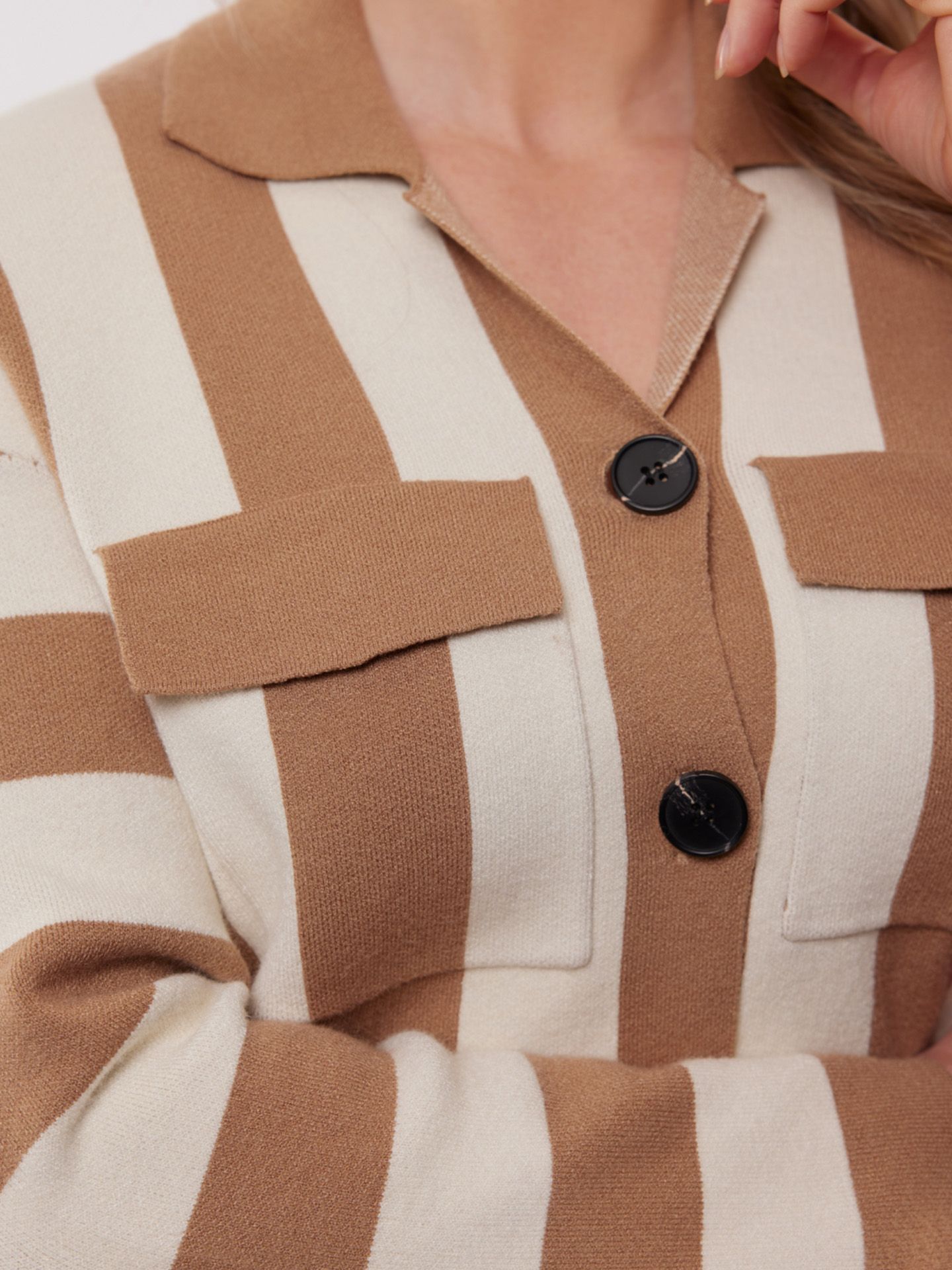 C&S The Label Vest Cecilla Camel 00081376-5300
