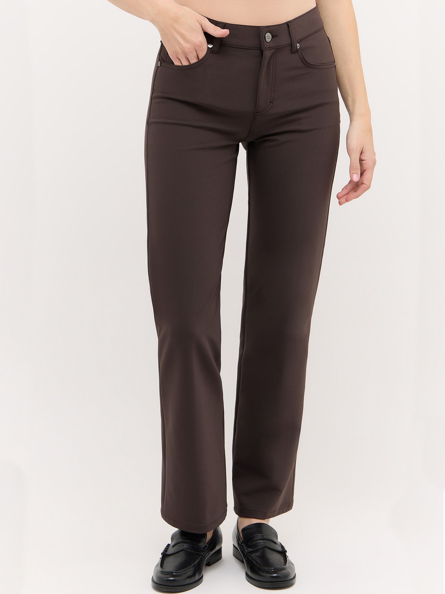 Angels Straight Broek Lara  Bruin 00081383-5800