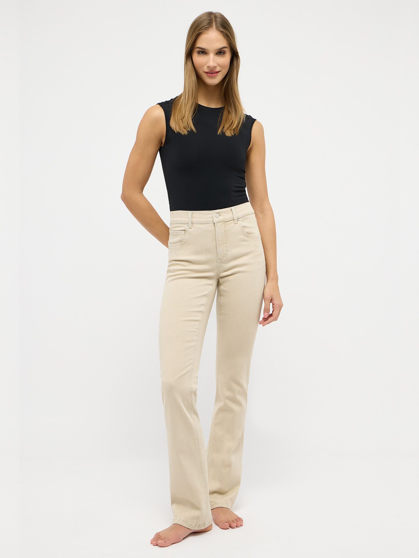Angels Flared Jeans Leni Beige 00081384-5200