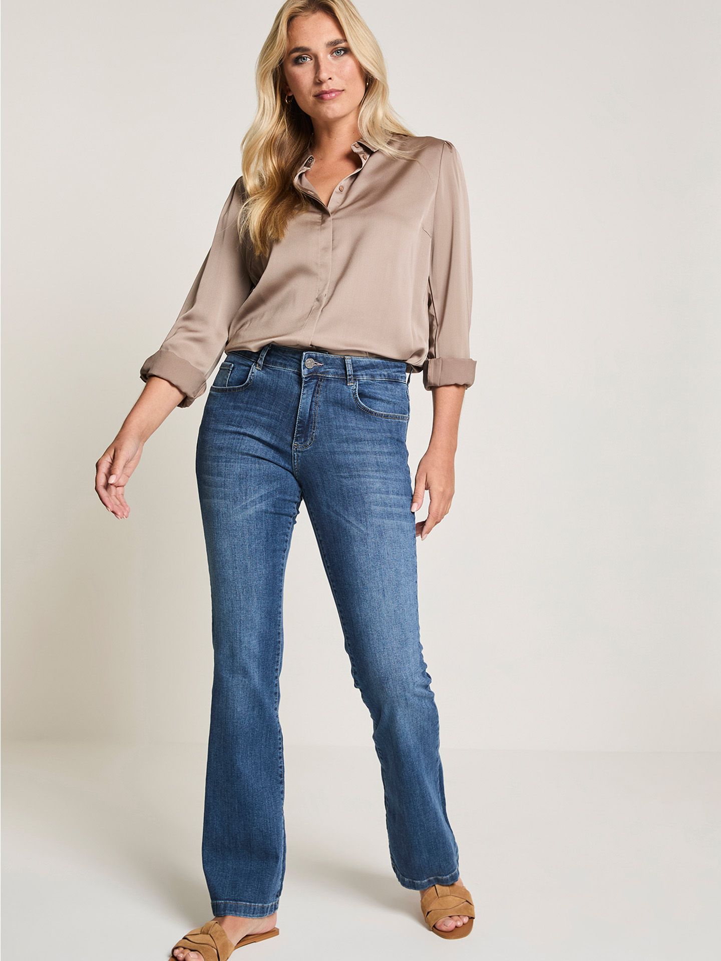 Para Mi Jeans Jade Blauw 00081393-770
