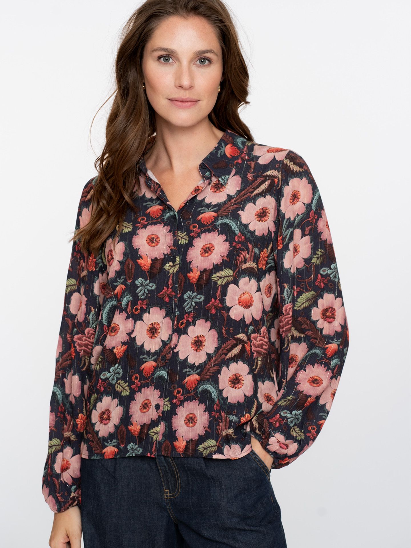Geisha Blouse Nova Blauw 00081474-1500