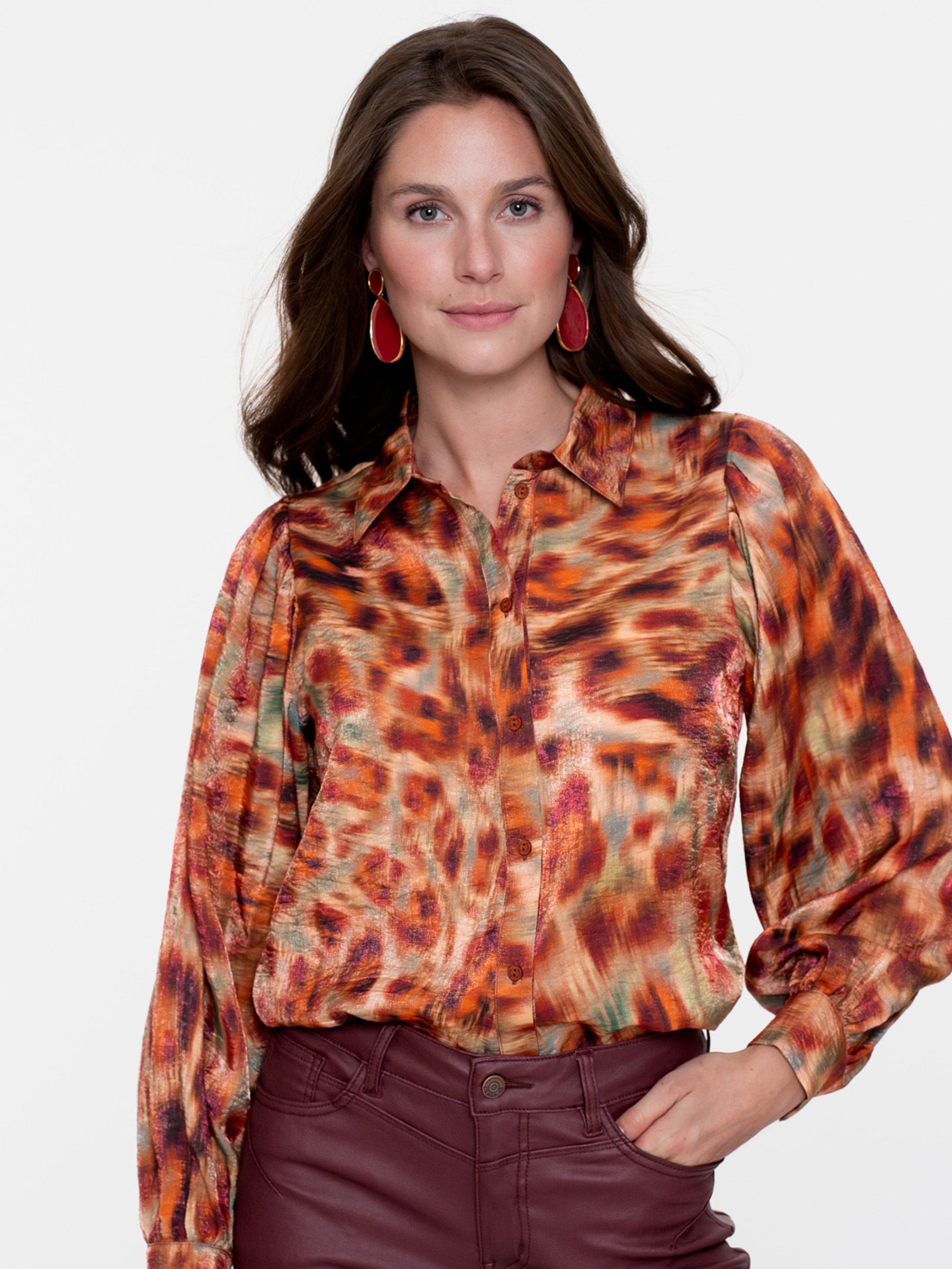 Geisha Blouse Sofie Oranje 00081478-3300