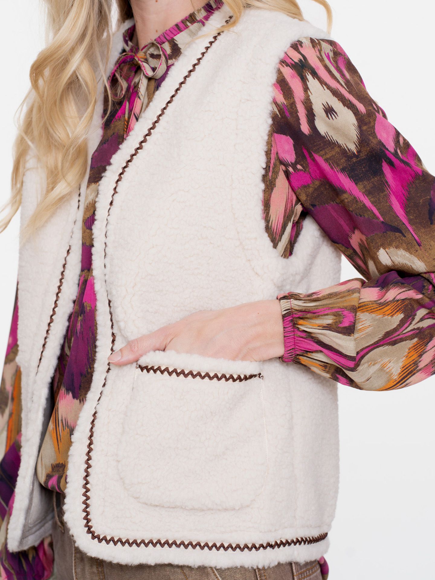 Geisha Vest Emma Off white 00081483-5050