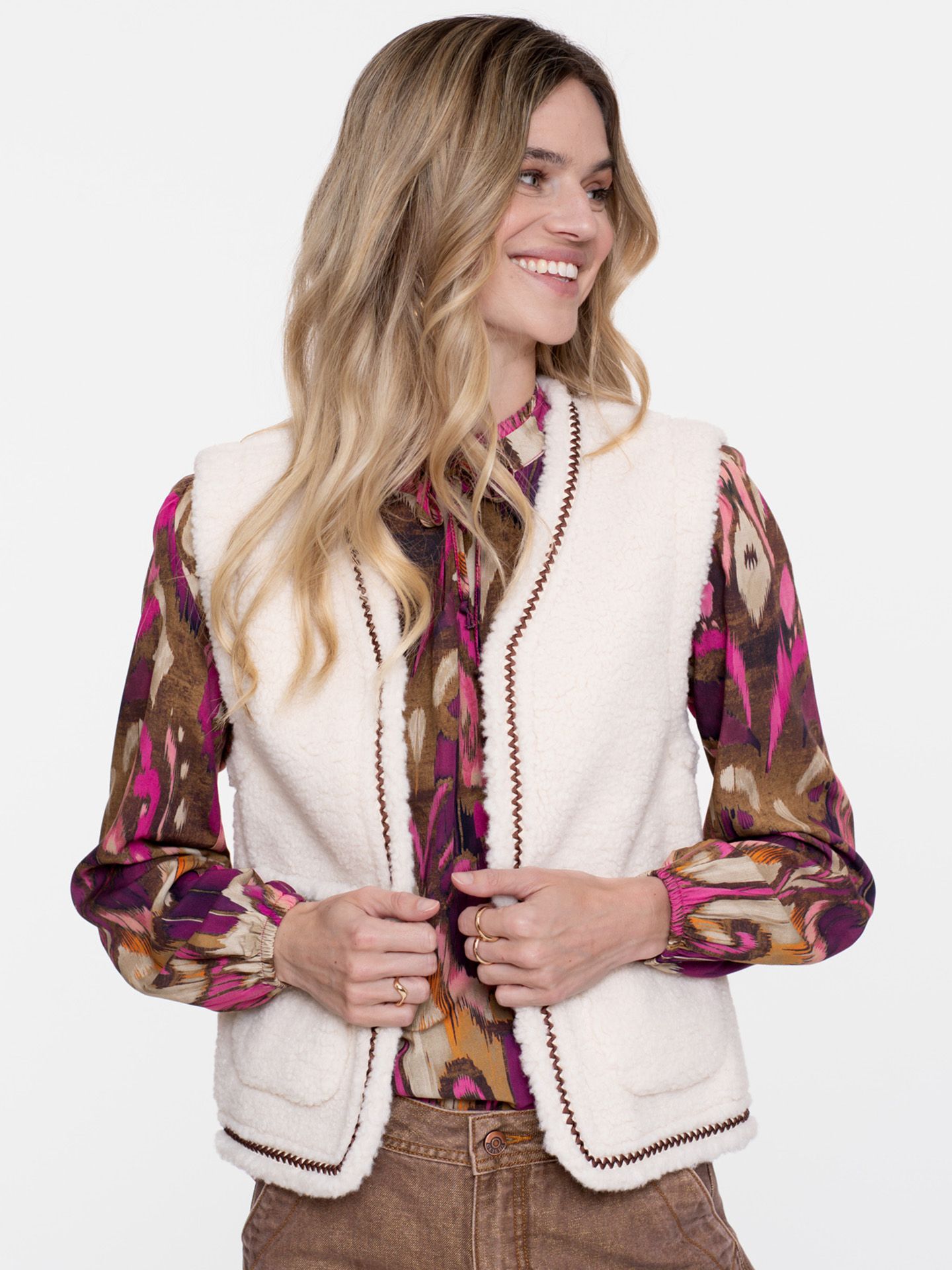 Geisha Vest Emma Off white 00081483-5050