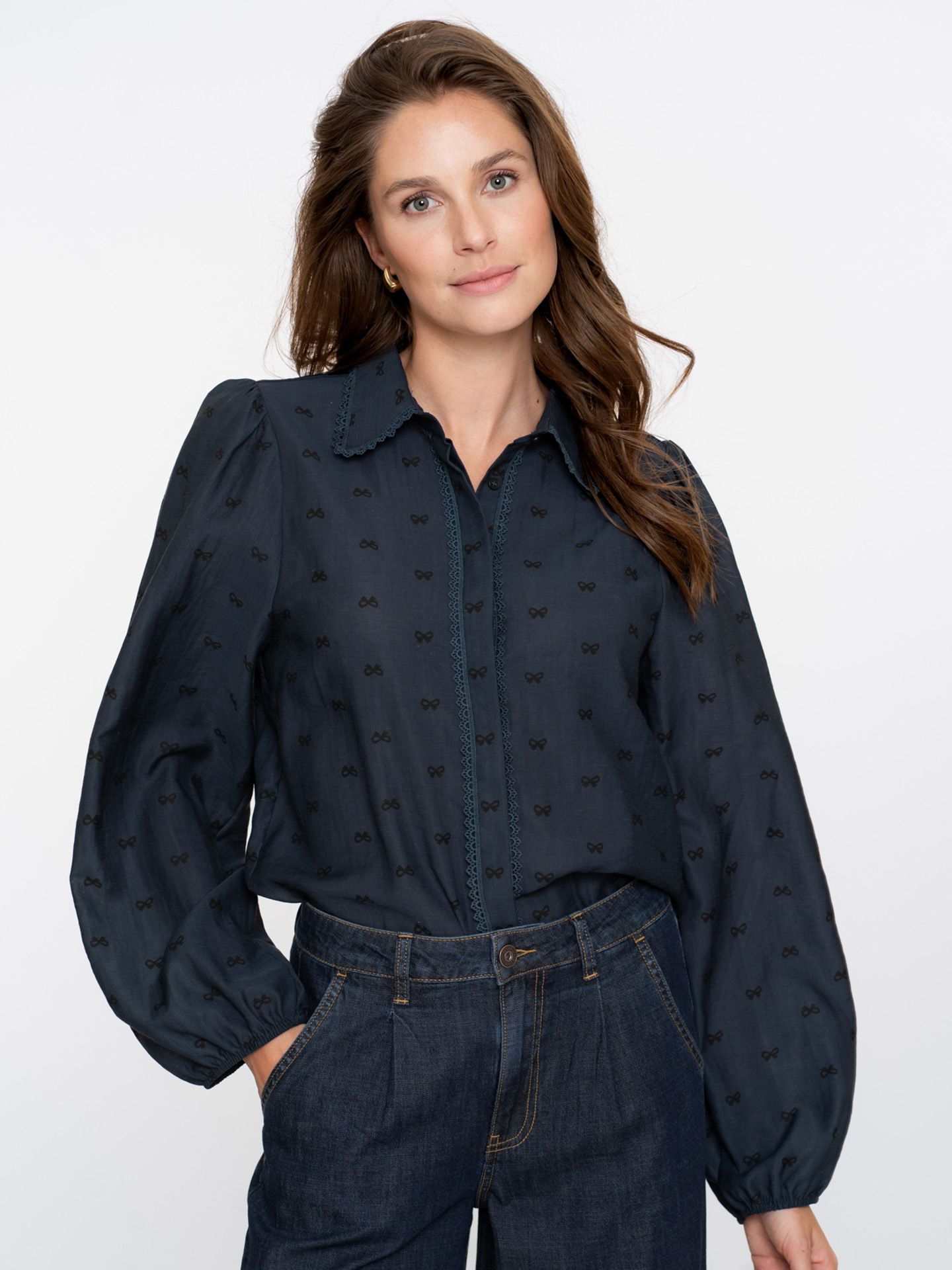 Geisha Blouse Martje Blauw 00081491-1500