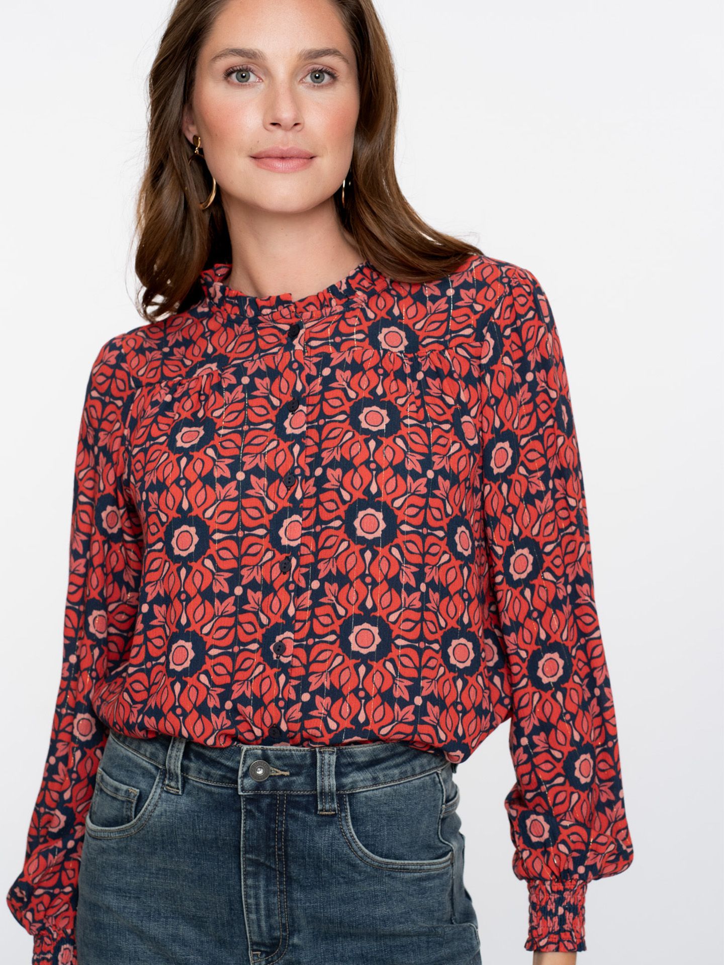 Geisha Blouse Isa Rood 00081492-4800
