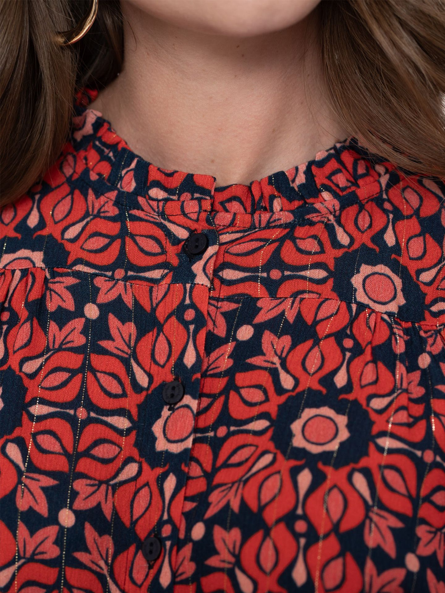 Geisha Blouse Isa Rood 00081492-4800