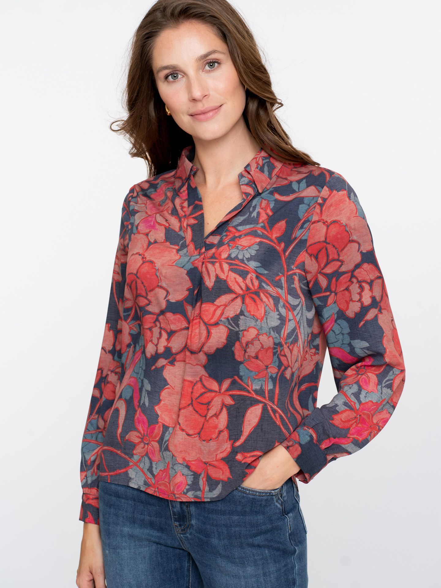 Geisha Blouse Feline  Rood 00081494-4800